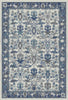 Slate Flora Lattice Botanical Rug 