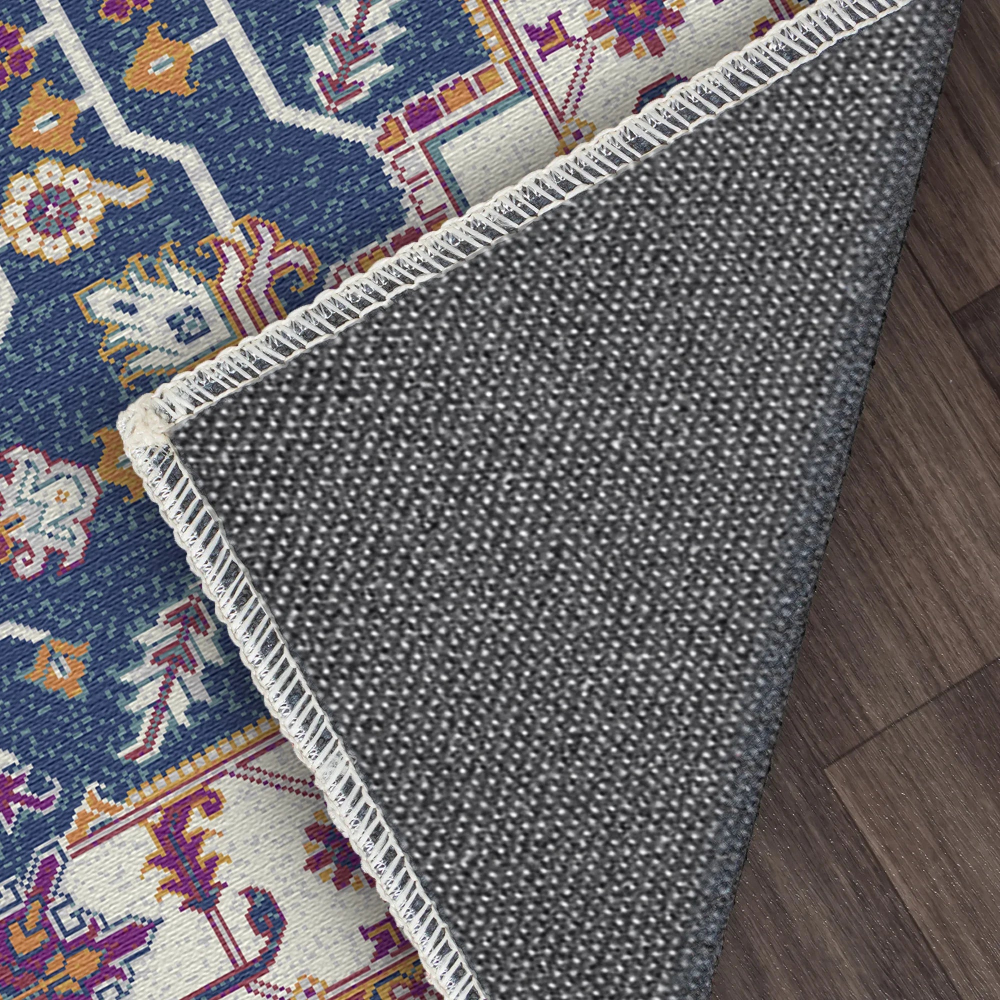 Indigo Mosaic Regal Medallion Rug