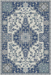 Slate Mosaic Regal Medallion Rug Indigo