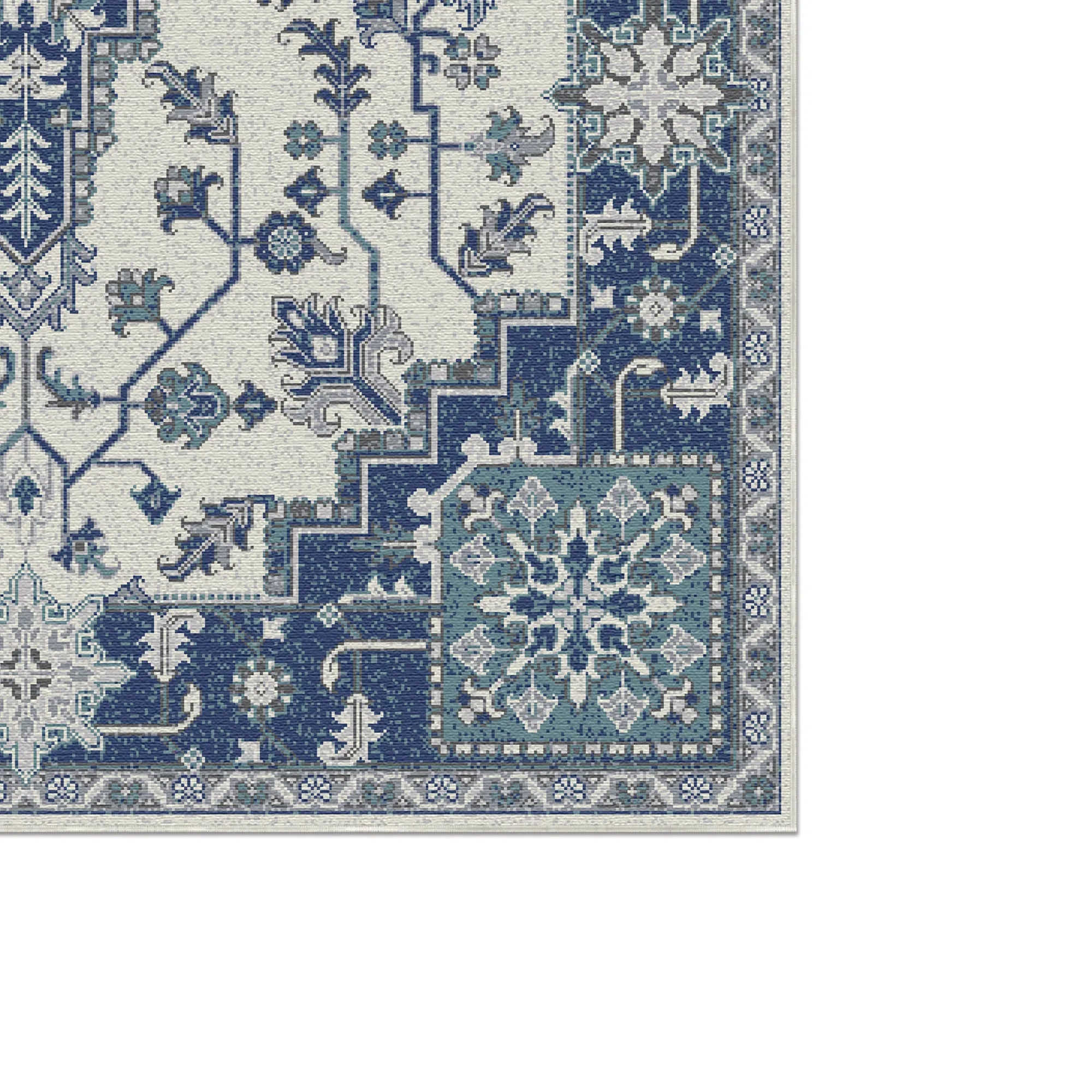 Slate Mosaic Regal Medallion Rug