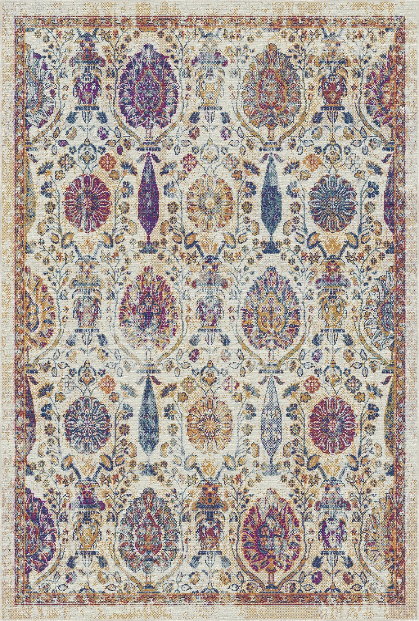 Sovereign Garden Erased Botanical Rug