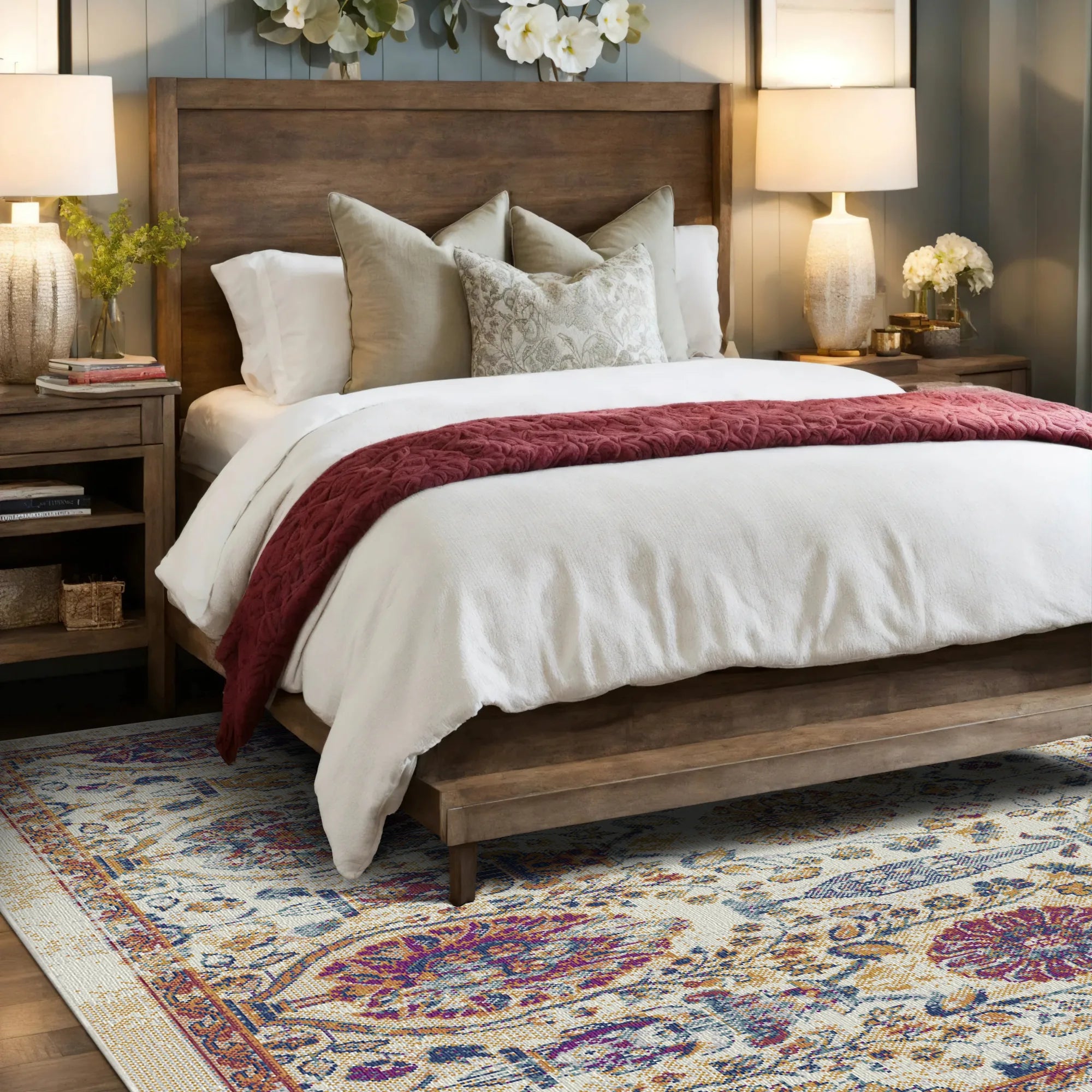 Sovereign Garden Erased Botanical Rug