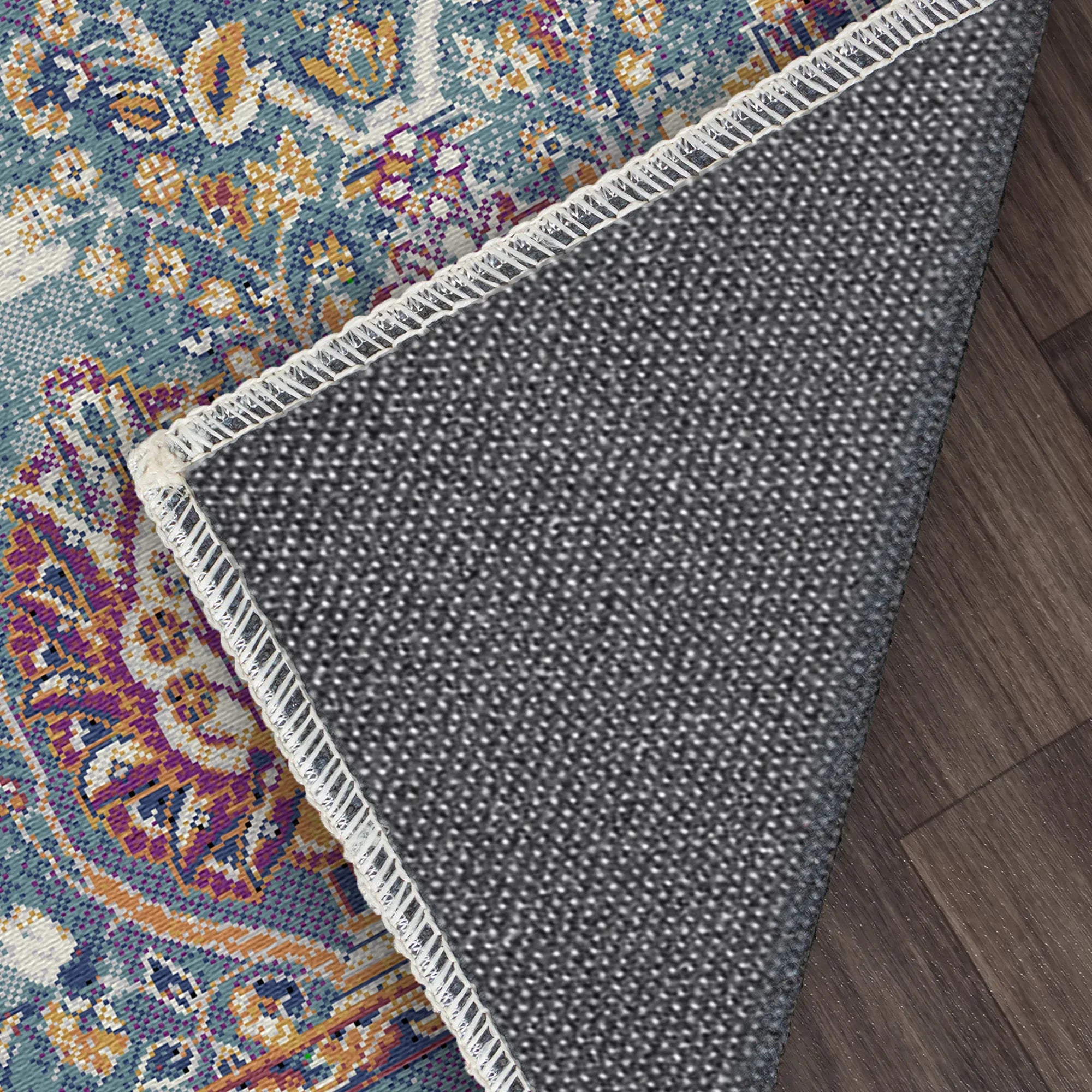 Oceanic Garden Erased Botanical Rug