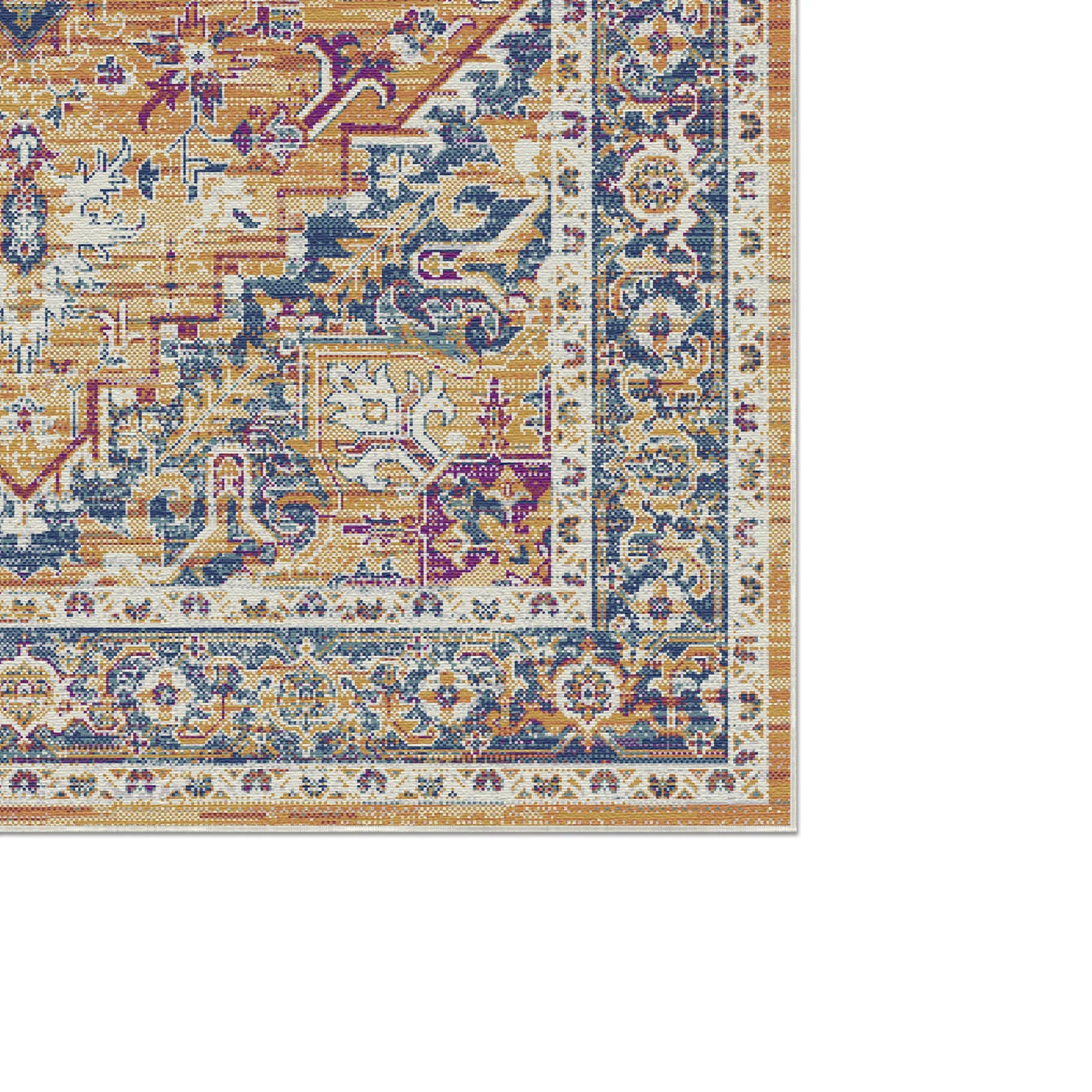 Amber Citadel Ornate Medallion Rug