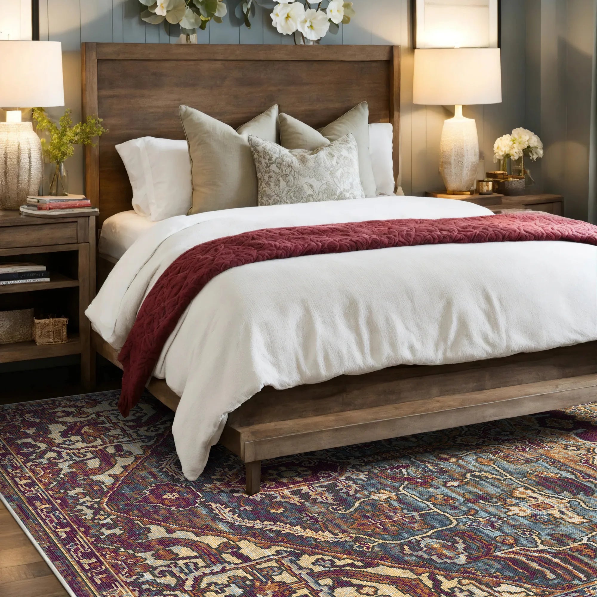 Sovereign Garden Erased Botanical Rug