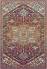 Terracotta Garden Erased Botanical Rug 