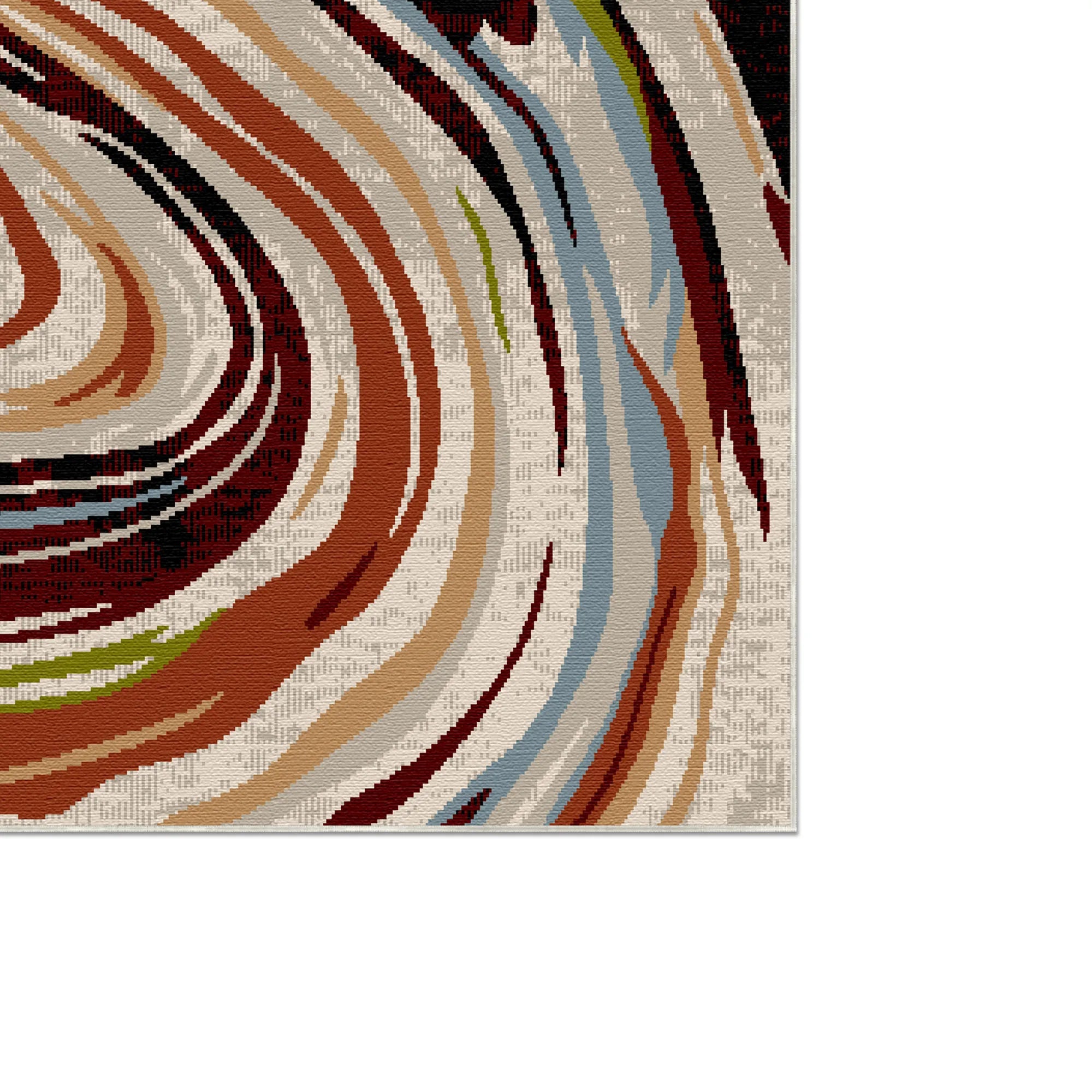Florence Art Abstract Washable Rug