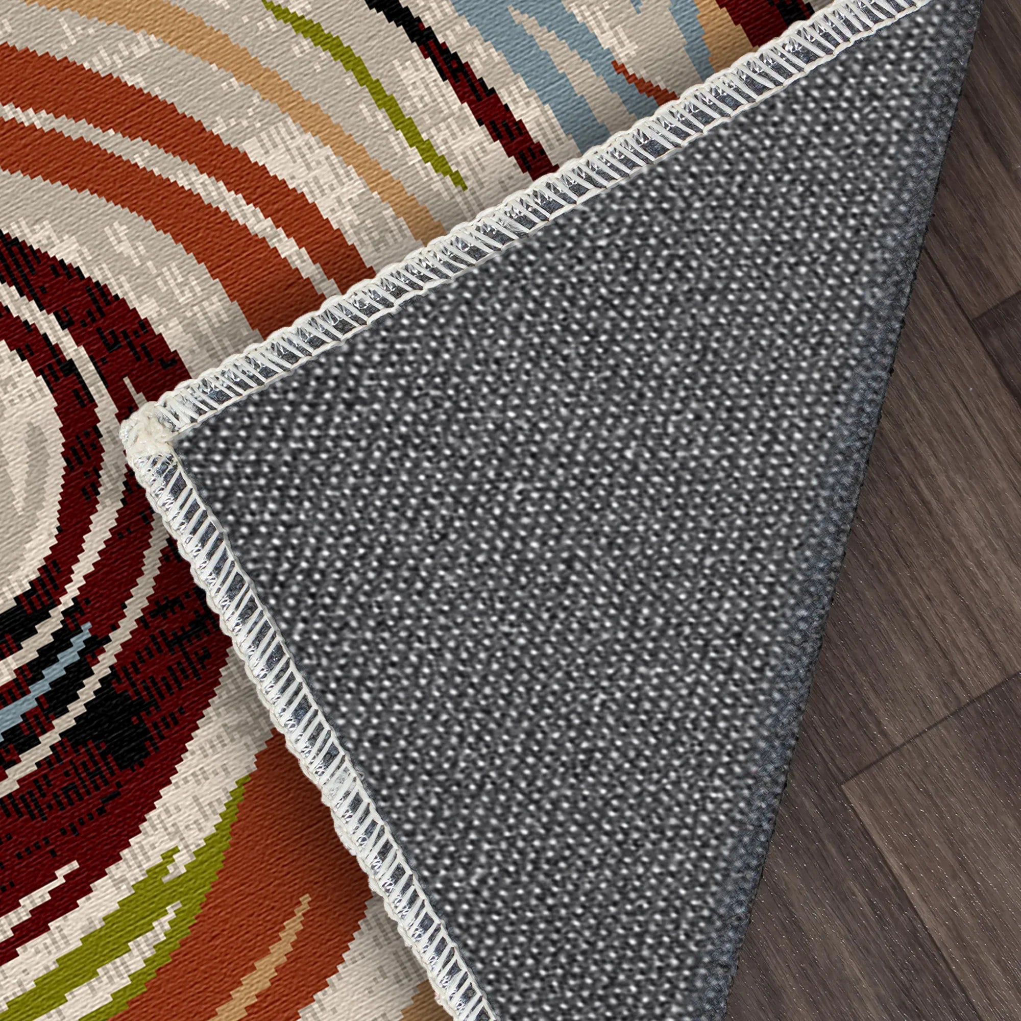 Florence Art Abstract Washable Rug