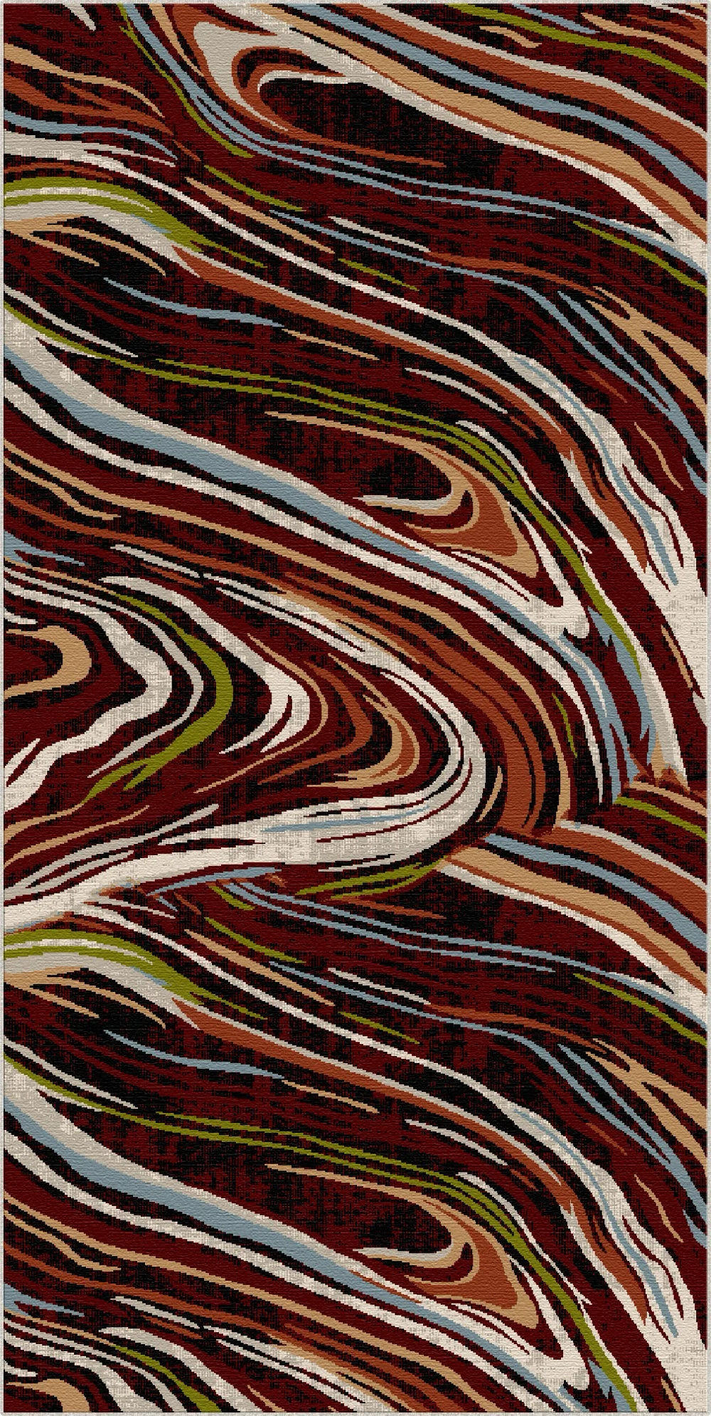 Tappeto Astratto Lavabile Verona Garnet