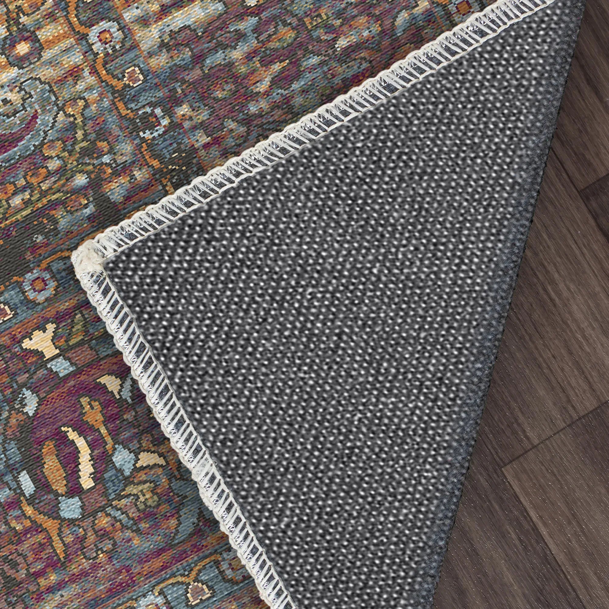 Amber Paisley Erased Botanical Rug