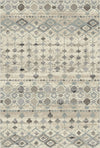 Baja Tribal Geometric Washable Rug Cream