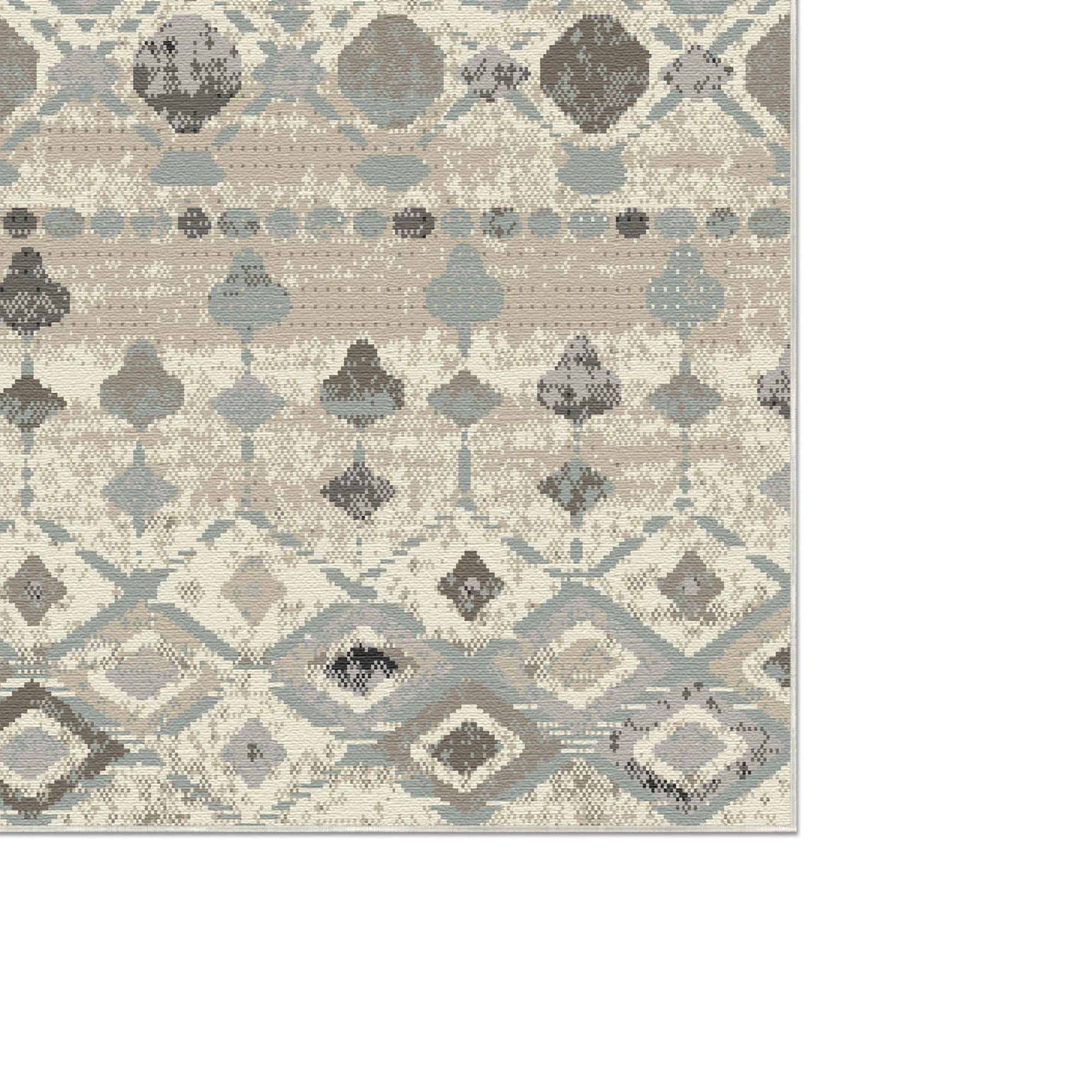 Baja Tribal Geometric Washable Rug