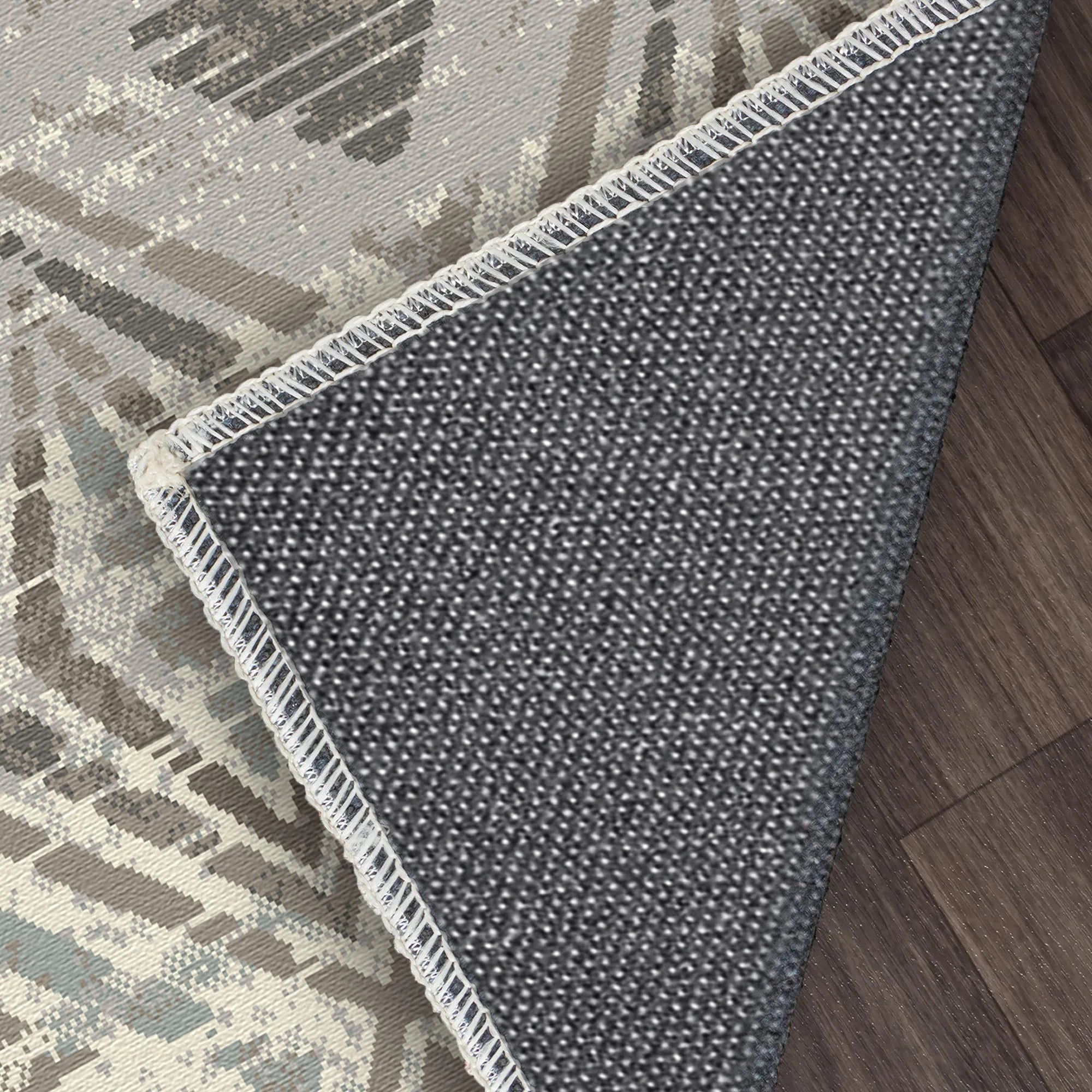 Dakota Stone Geometric Washable Rug