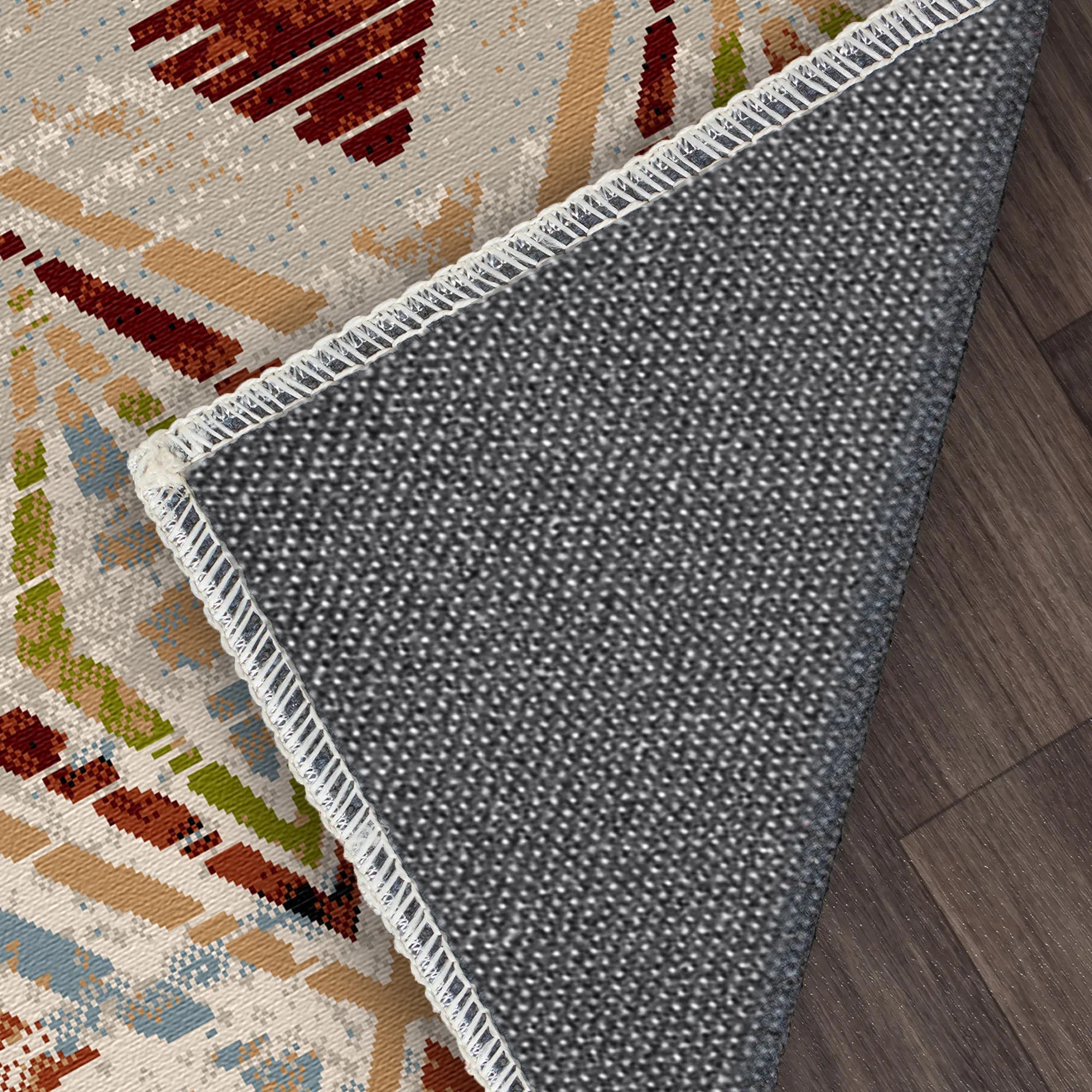 Mojave Sand Geometric Washable Rug