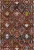 Zion Mahogany Geometric Washable Rug 