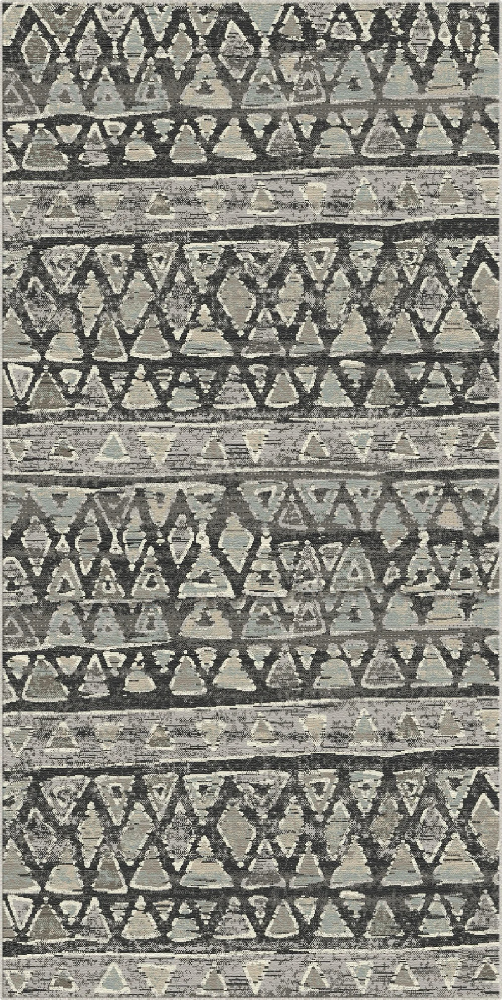 Tappeto Tribal Lavabile Yukon Charcoal