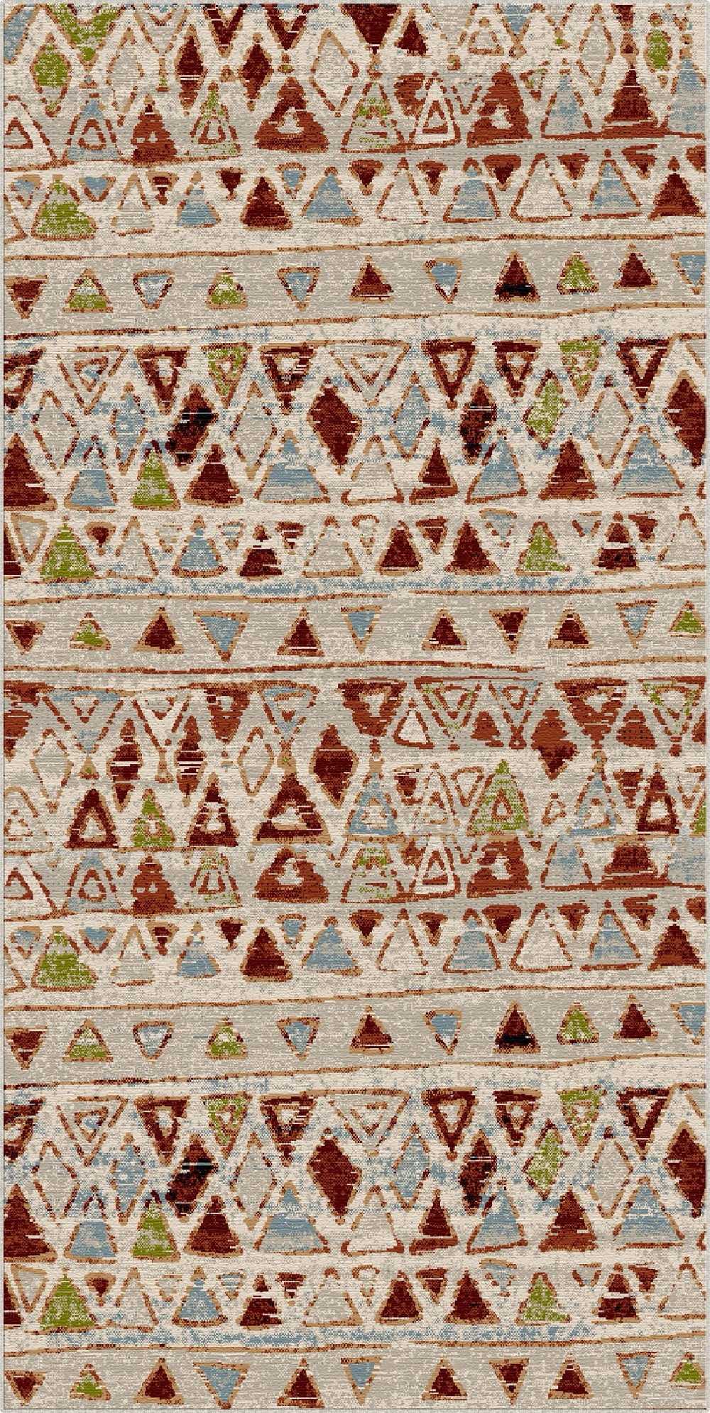 Tappeto Tribal Lavabile Kenai Cream