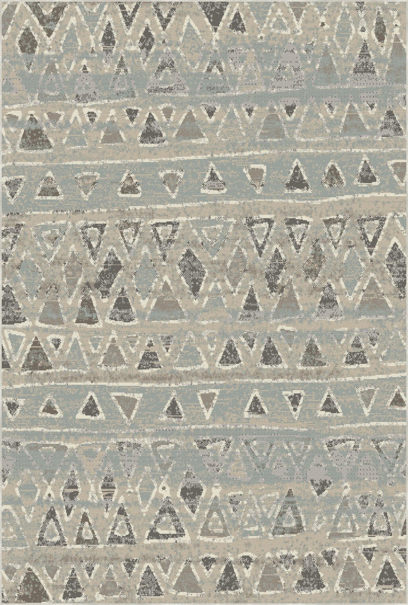 Sitka Slate Tribal Washable Rug