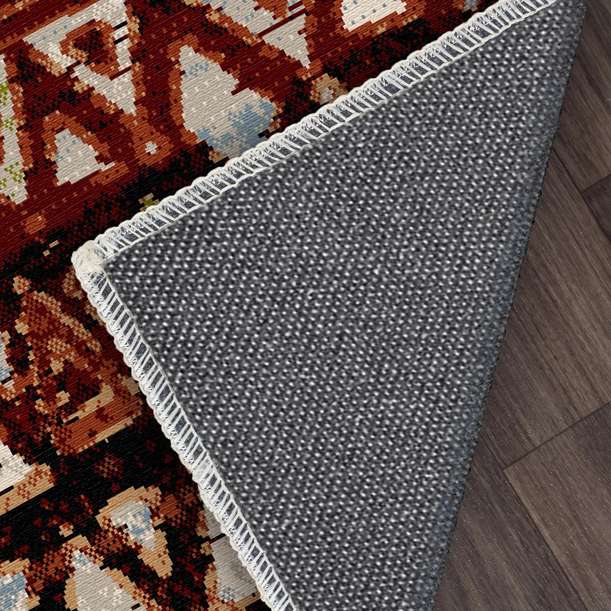 Tappeto Tribal Lavabile Klondike Rust