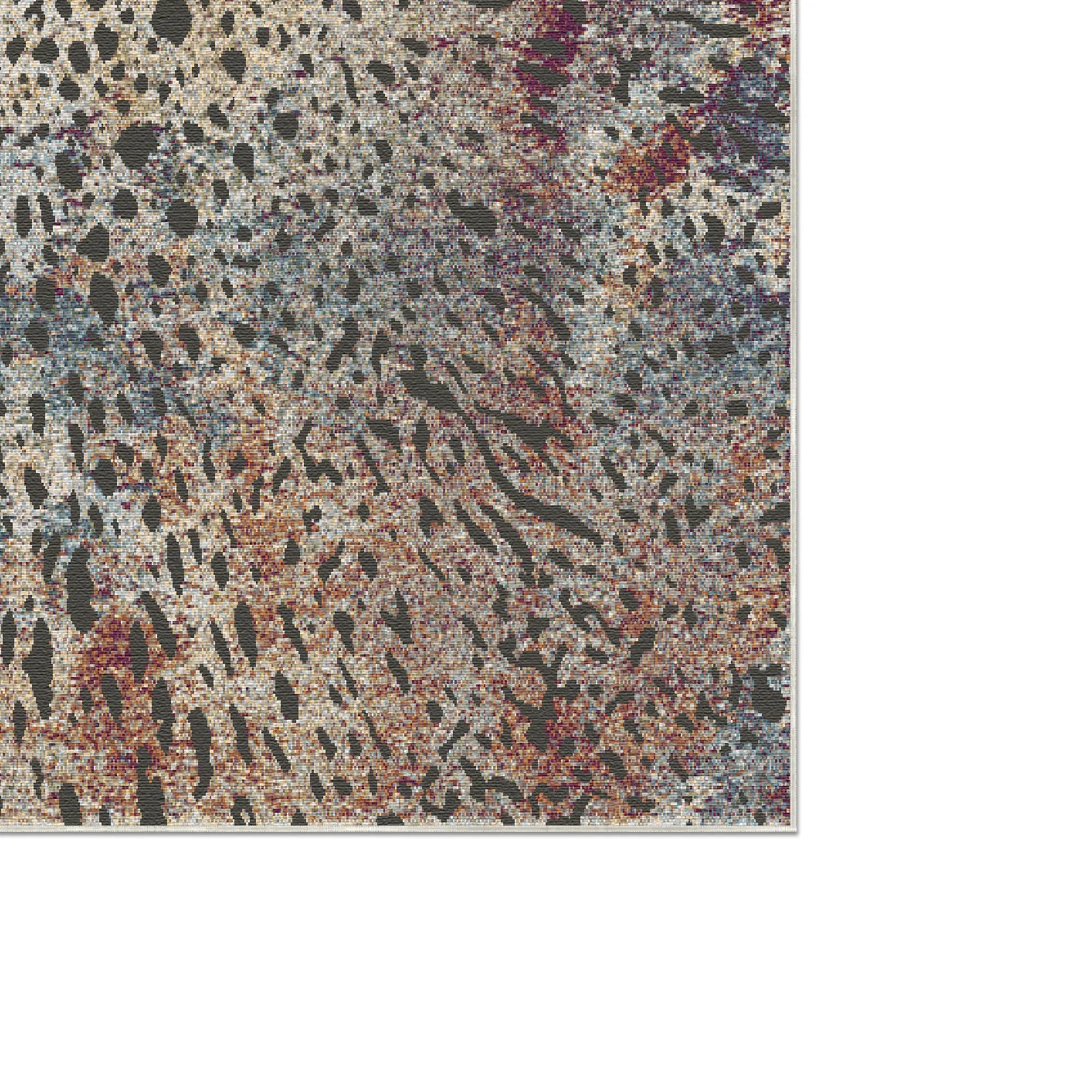 Bohemian Distressed Leopard Rug