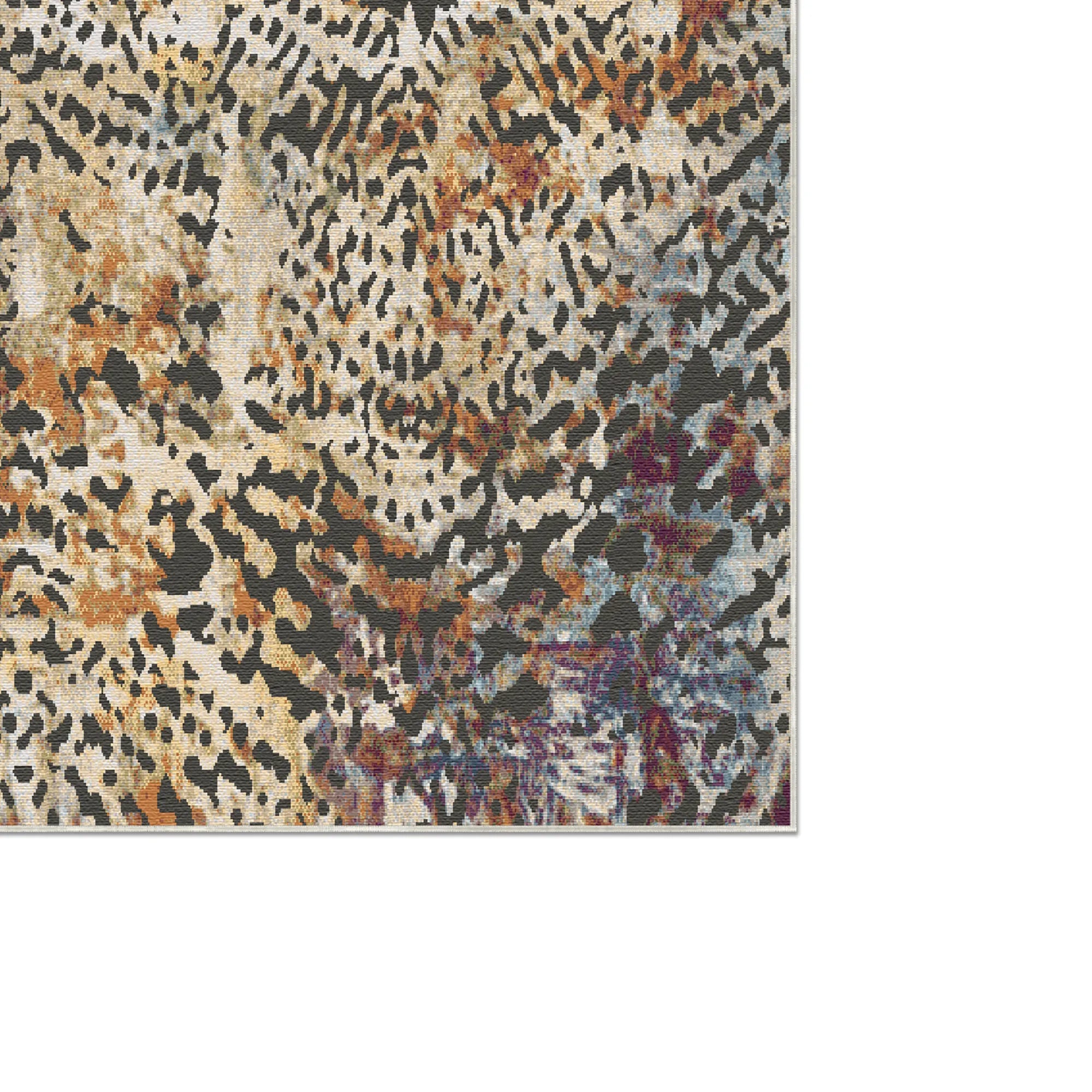 Rustic Abstract Tribal Animal Rug