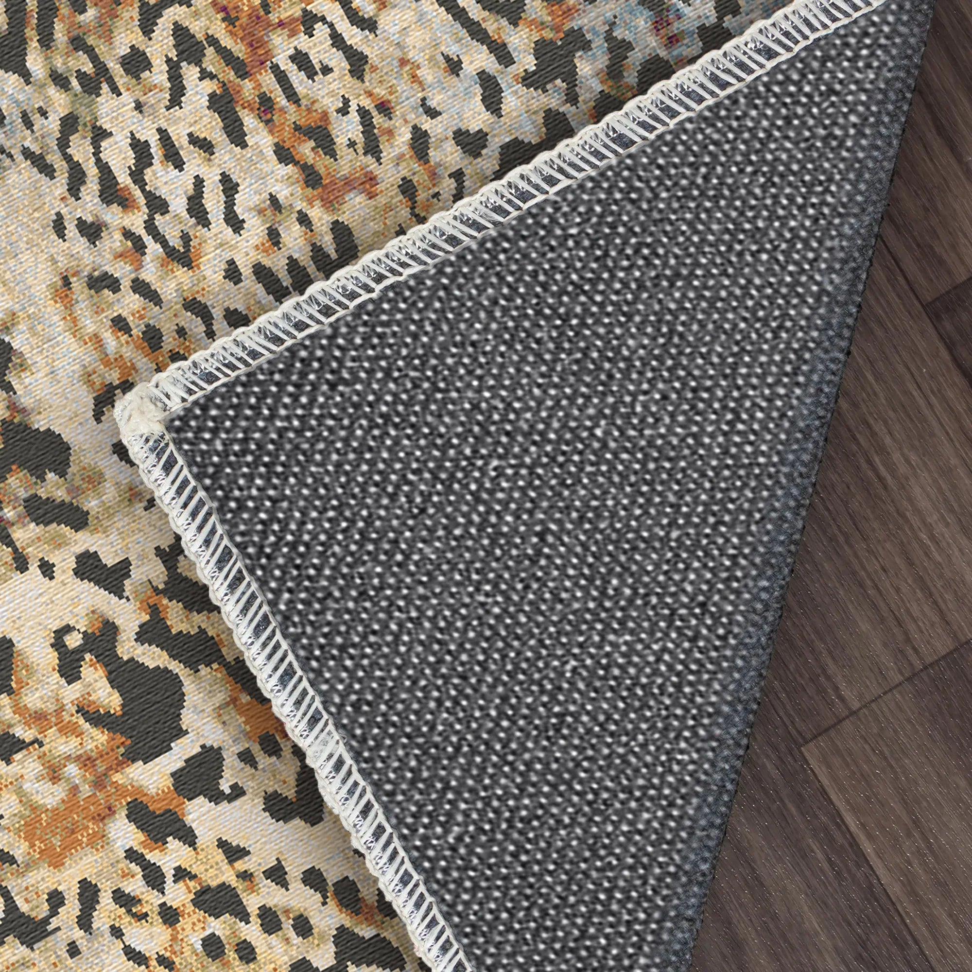 Rustic Abstract Tribal Animal Rug