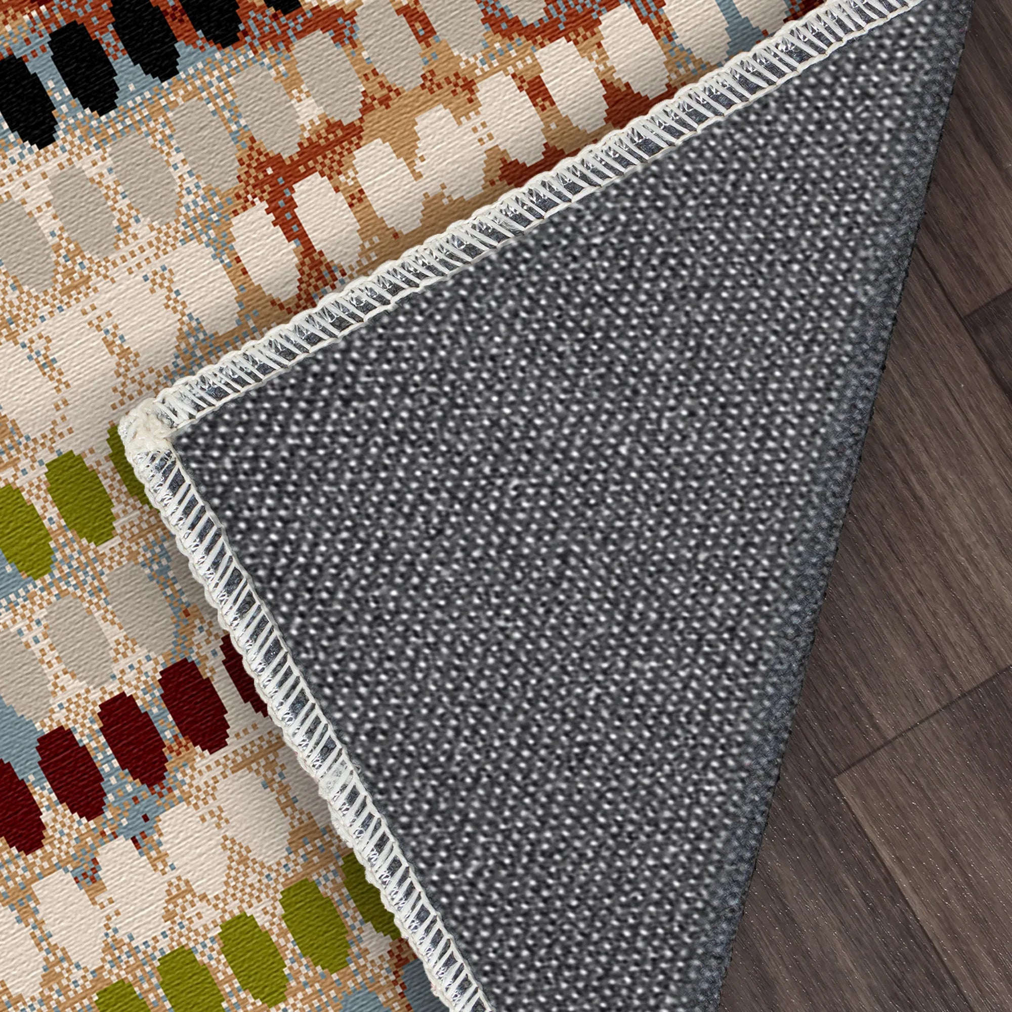 Petra Mosaic Geometric Washable Rug