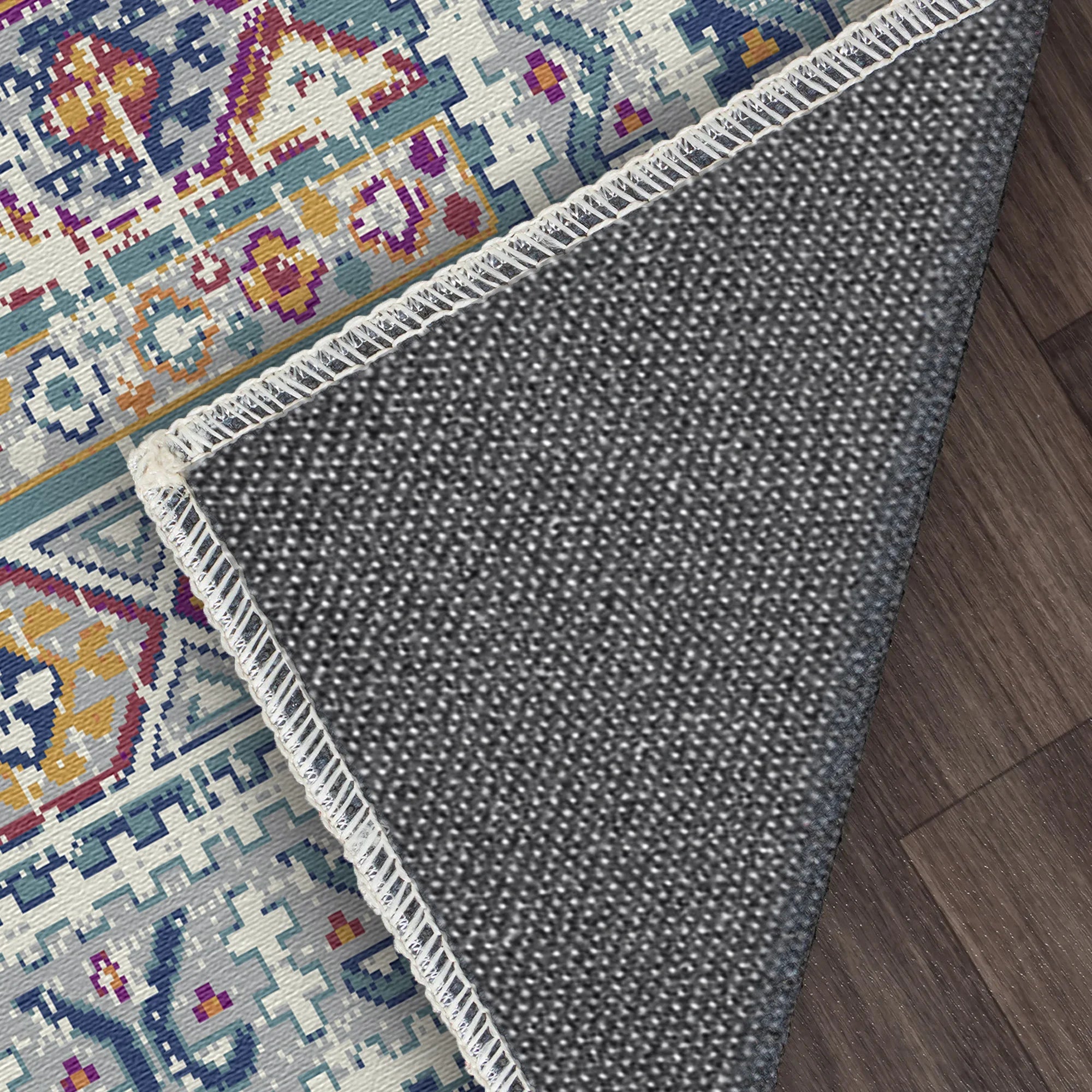 Caspian Folklore Medallion Washable Rug