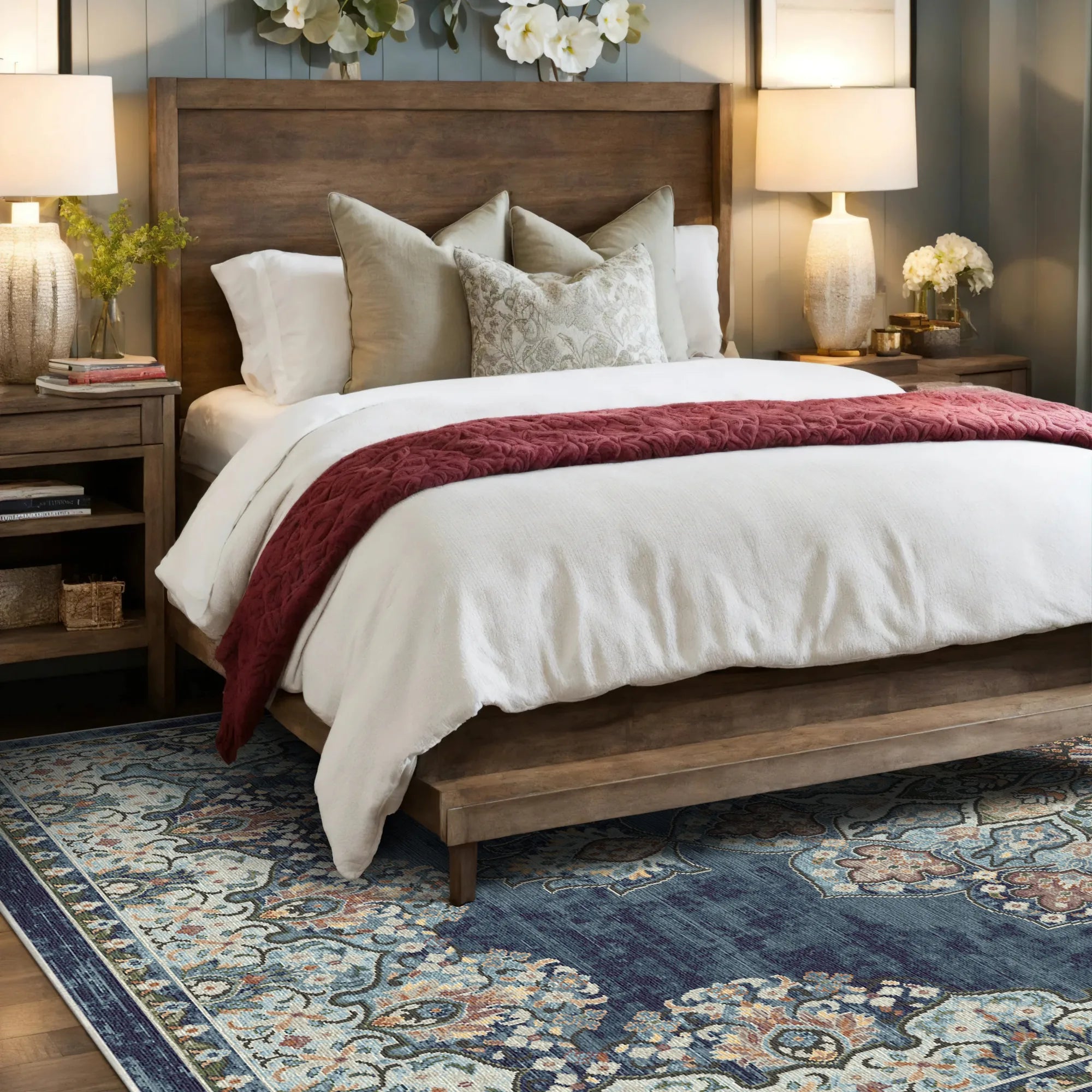 Tappeto Lavabile Tradizionale Seville Slate