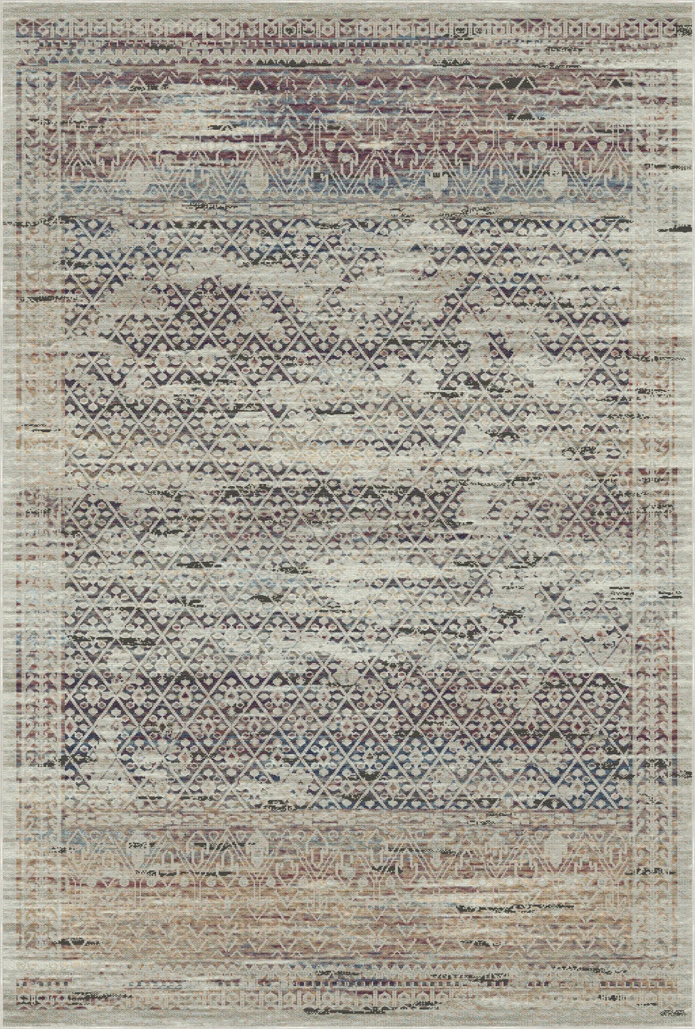 Lucca Mist Transitional Washable Rug