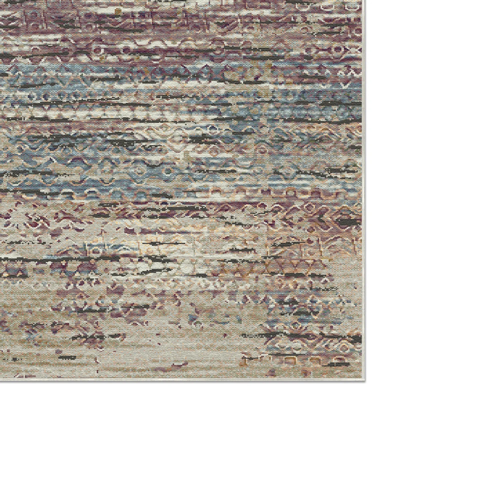 Como Abstract Washable Rug