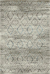 Positano Sand Distressed Diamond Rug Ivory