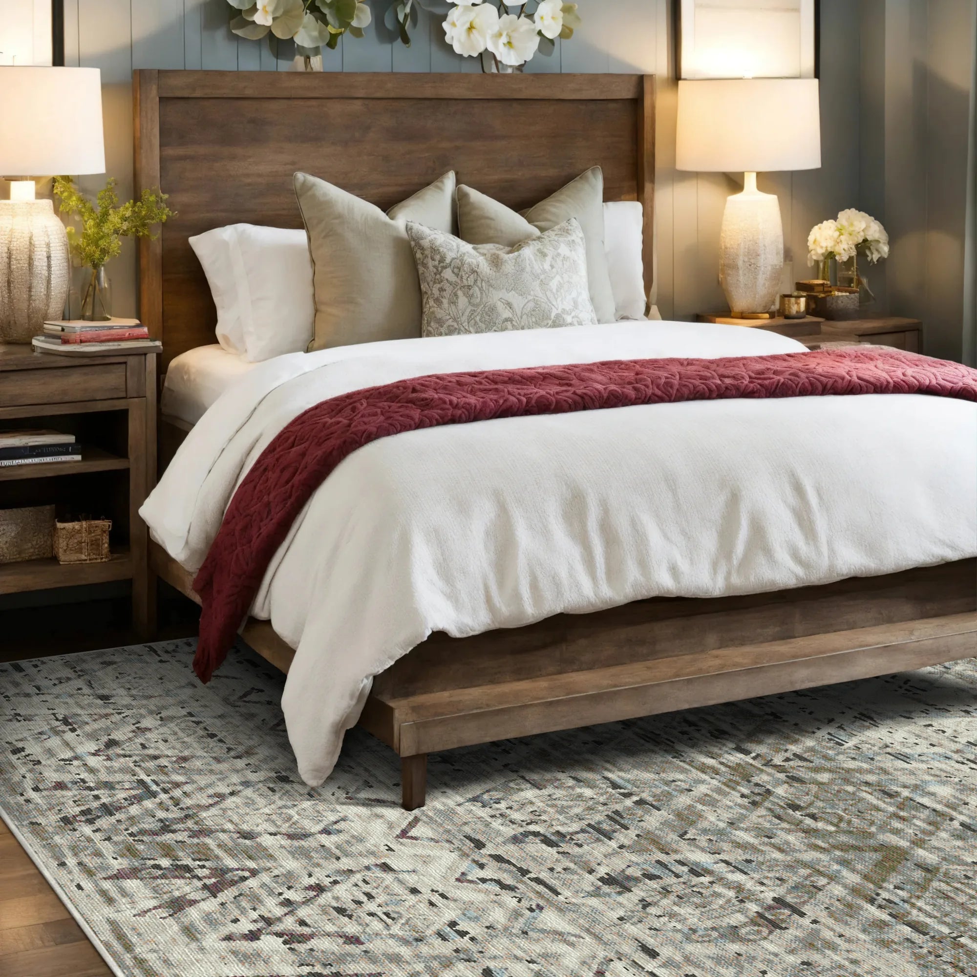 Tappeto Distressed Diamond Positano Sand