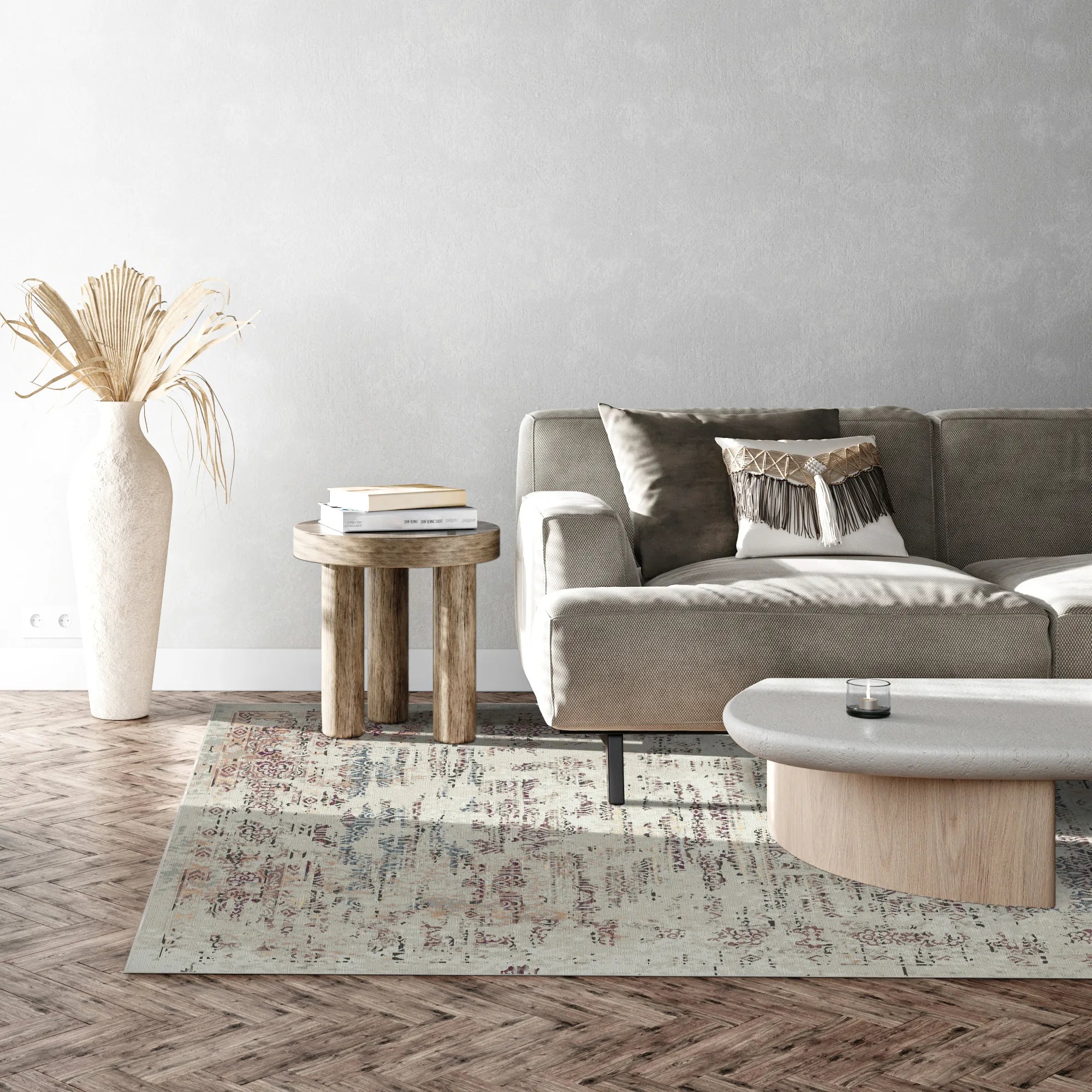 Florence Pearl Transitional Washable Rug