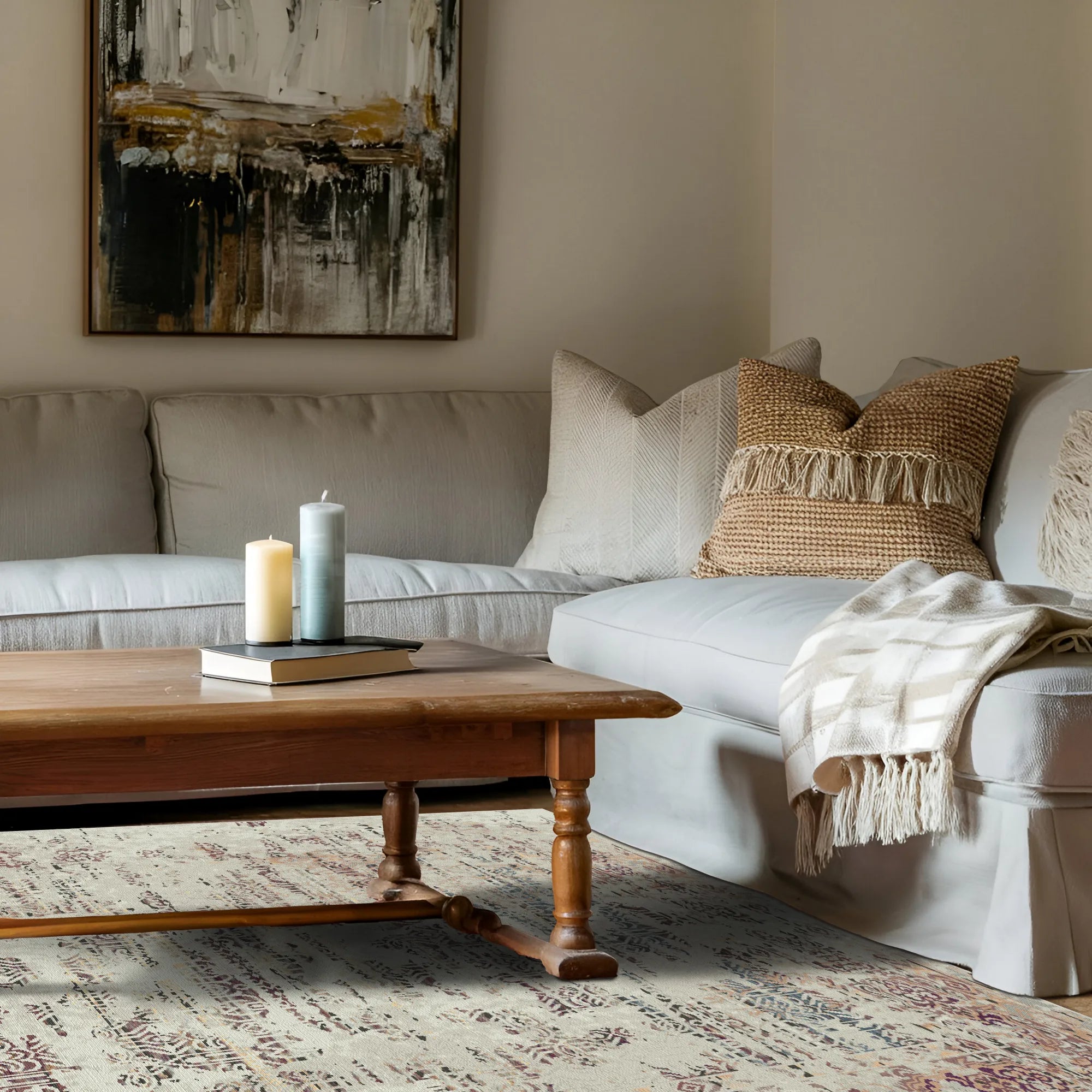 Florence Pearl Transitional Washable Rug