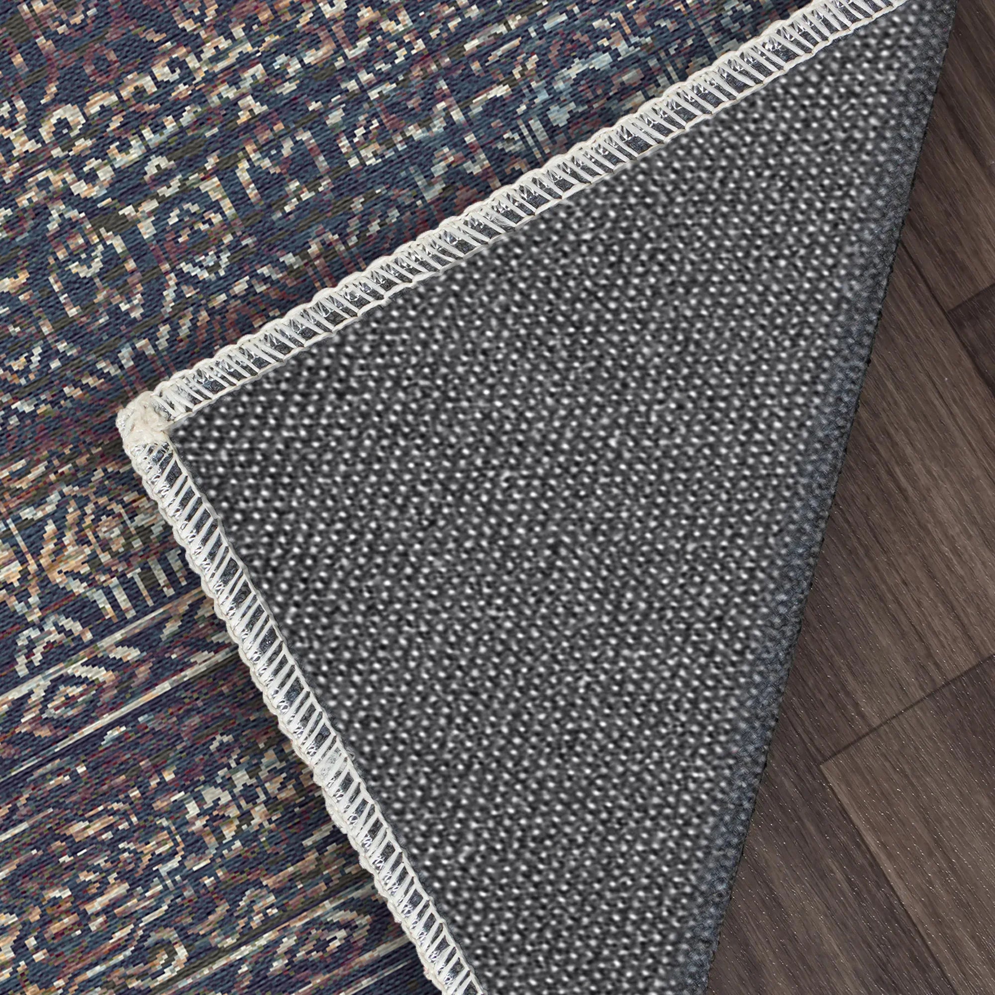 Rome Midnight Transitional Washable Rug