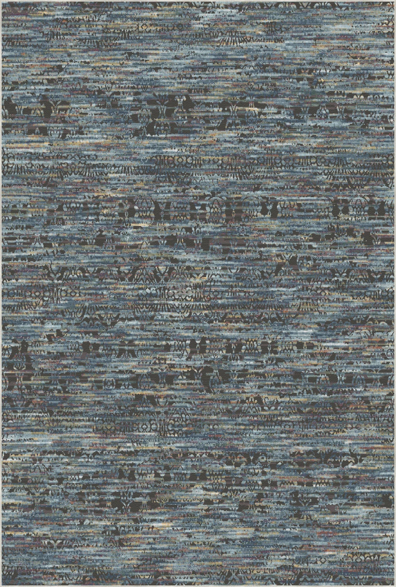 Berlin Industrial Abstract Washable Rug