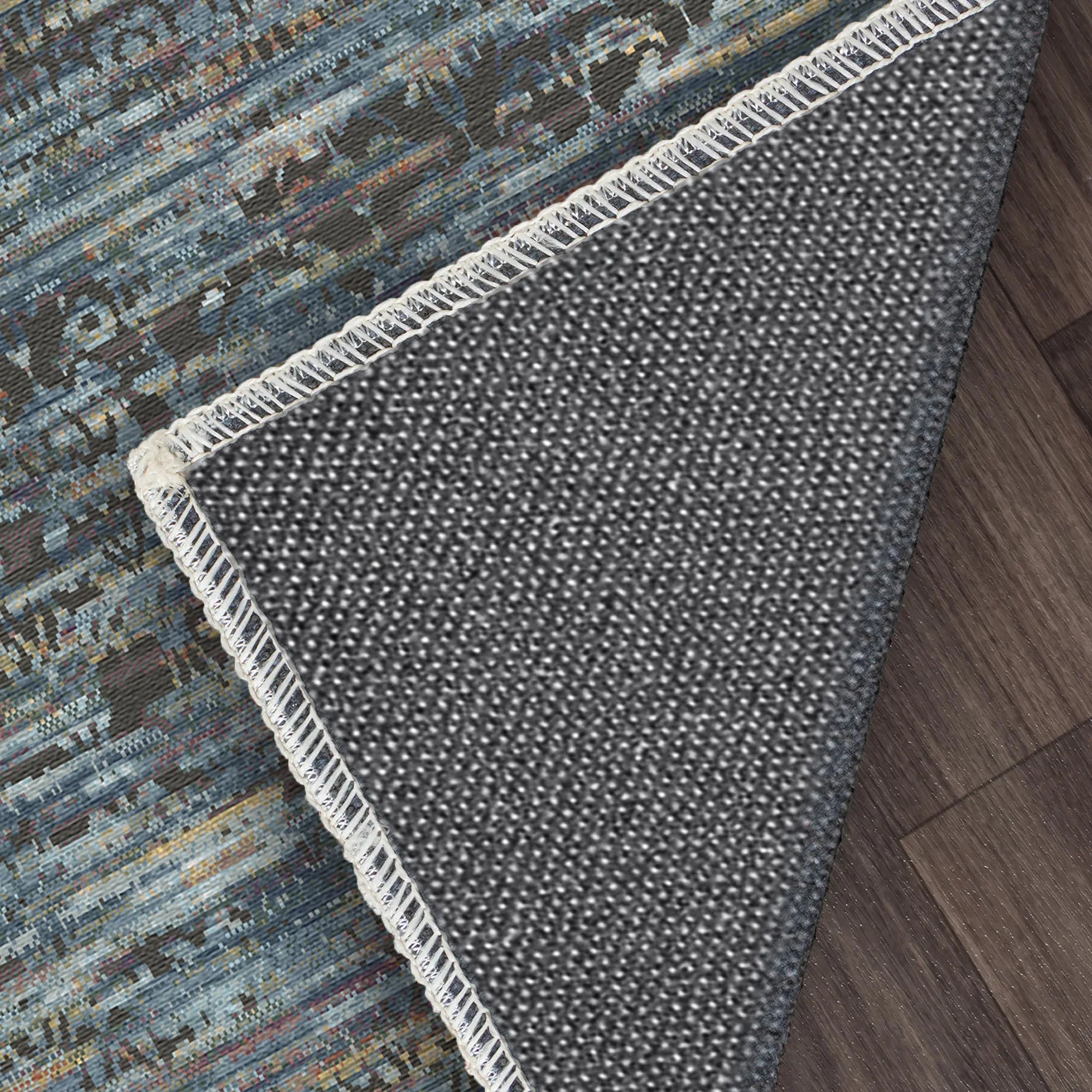 Berlin Industrial Abstract Washable Rug