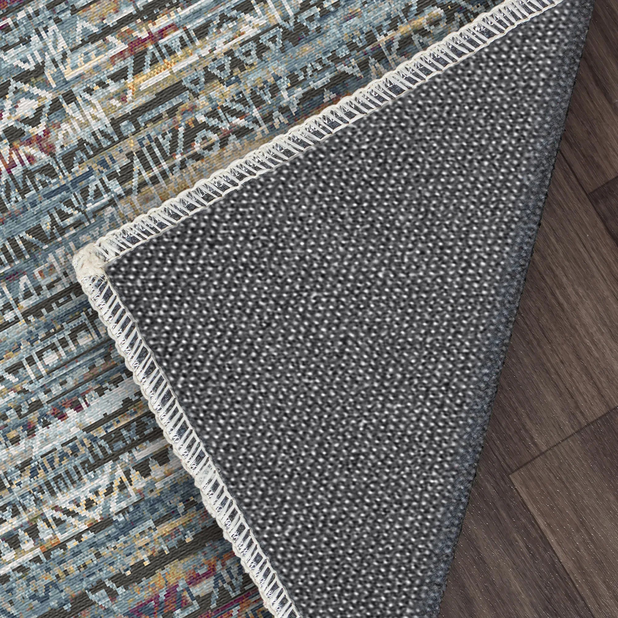 Zurich Fusion Abstract Washable Rug