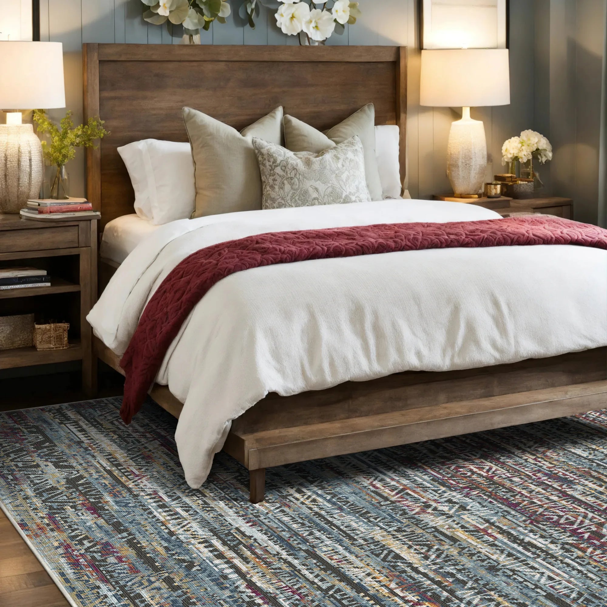 Zurich Fusion Abstract Washable Rug