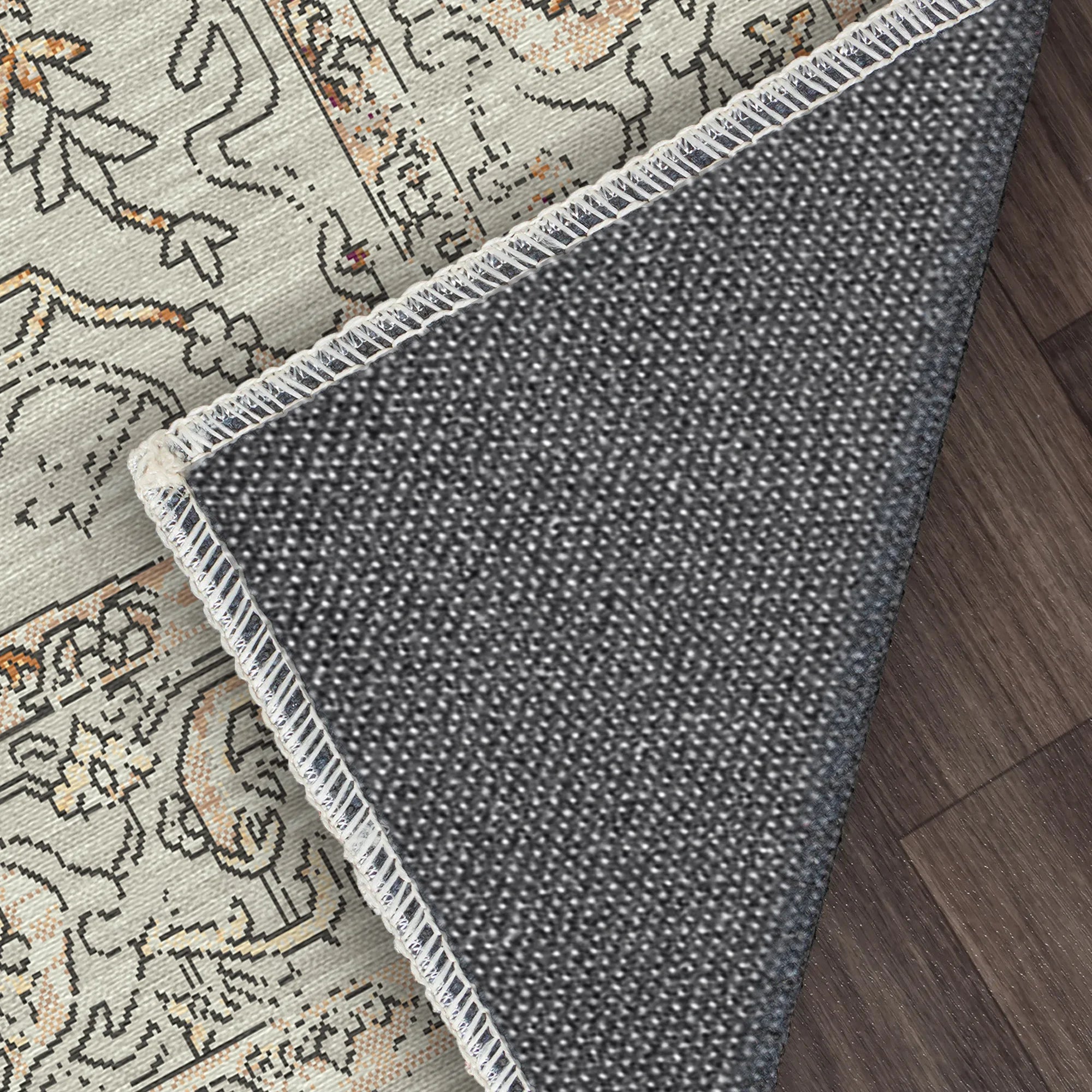 Copenhagen Gold Traditional Washable Rug