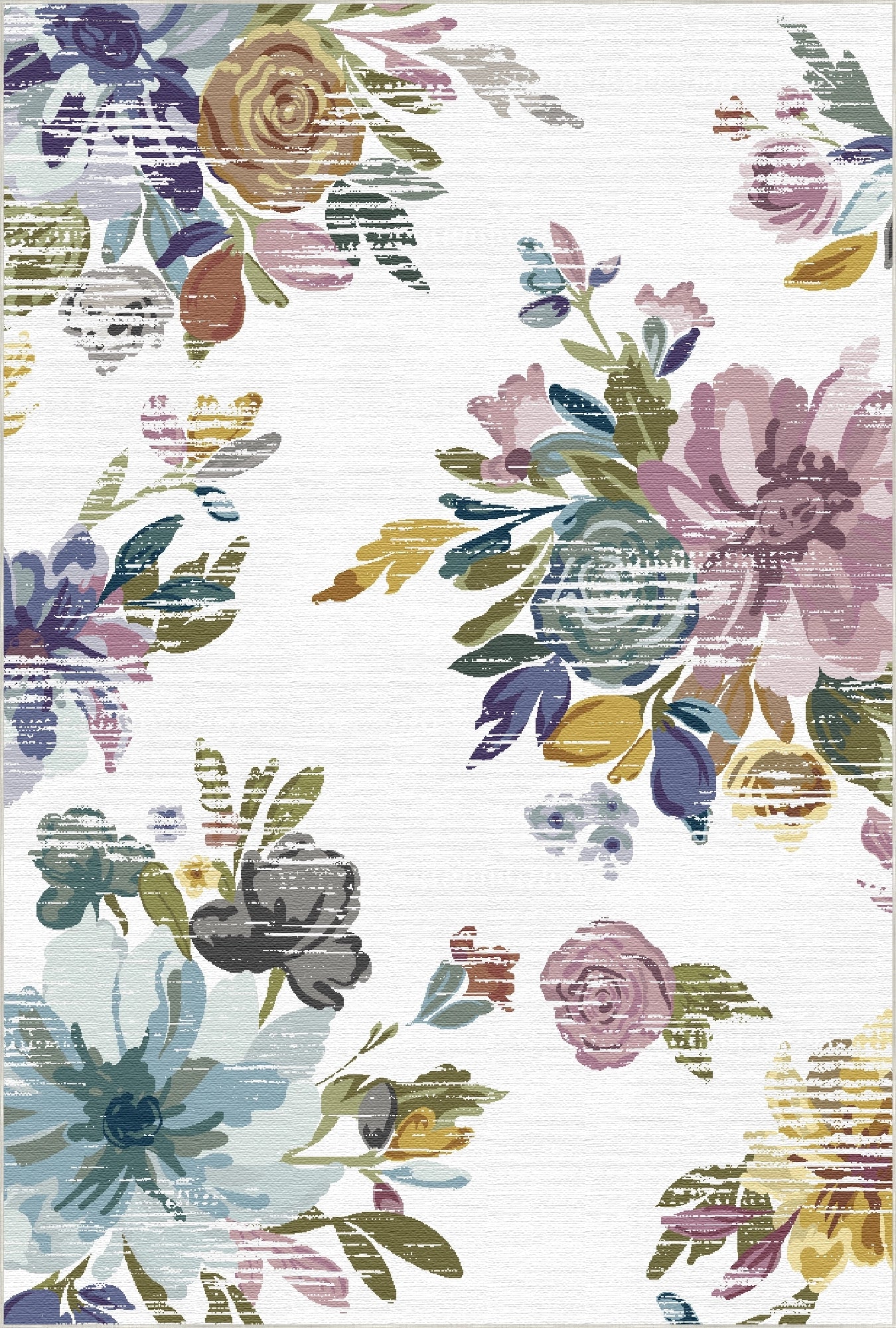 Distressed Vintage Bloom Rug