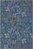 Deep Blue Botanical Sprig Rug 