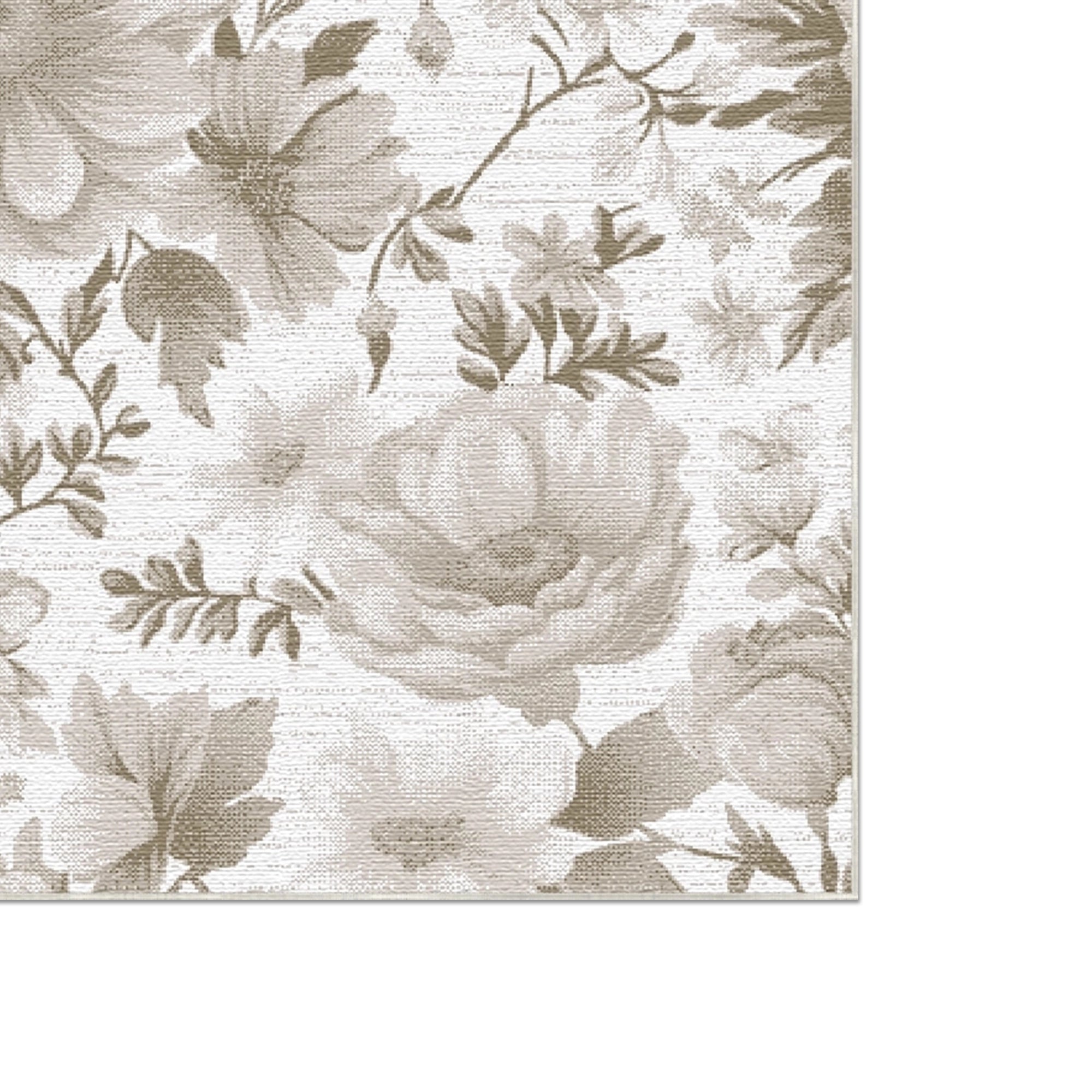 Beige Serenity Botanical Rug