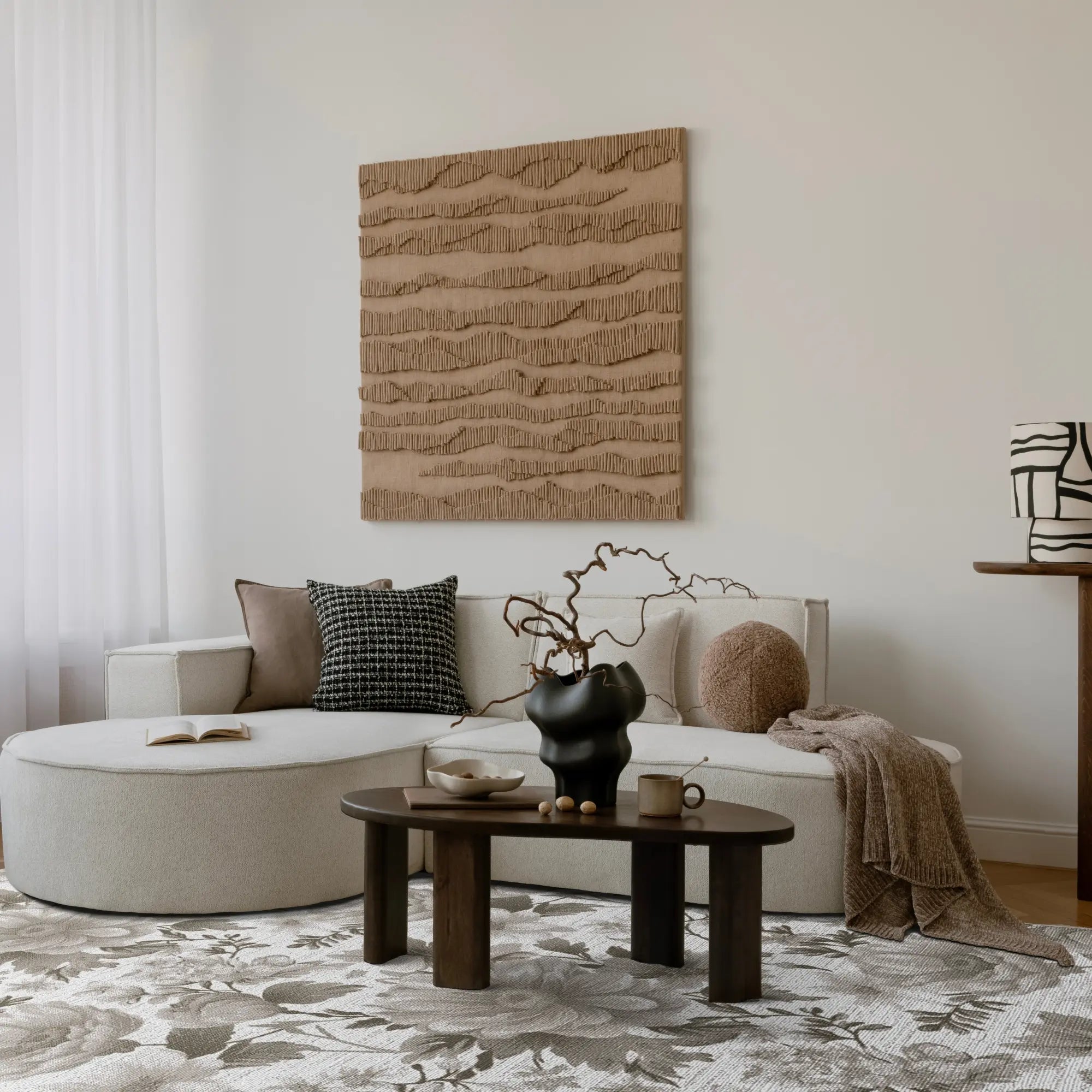 Tappeto Botanico Serenità Beige