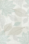 Whispering Leaf Skeletal Rug Ivory