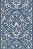 Sapphire Bloom Medallion Rug 