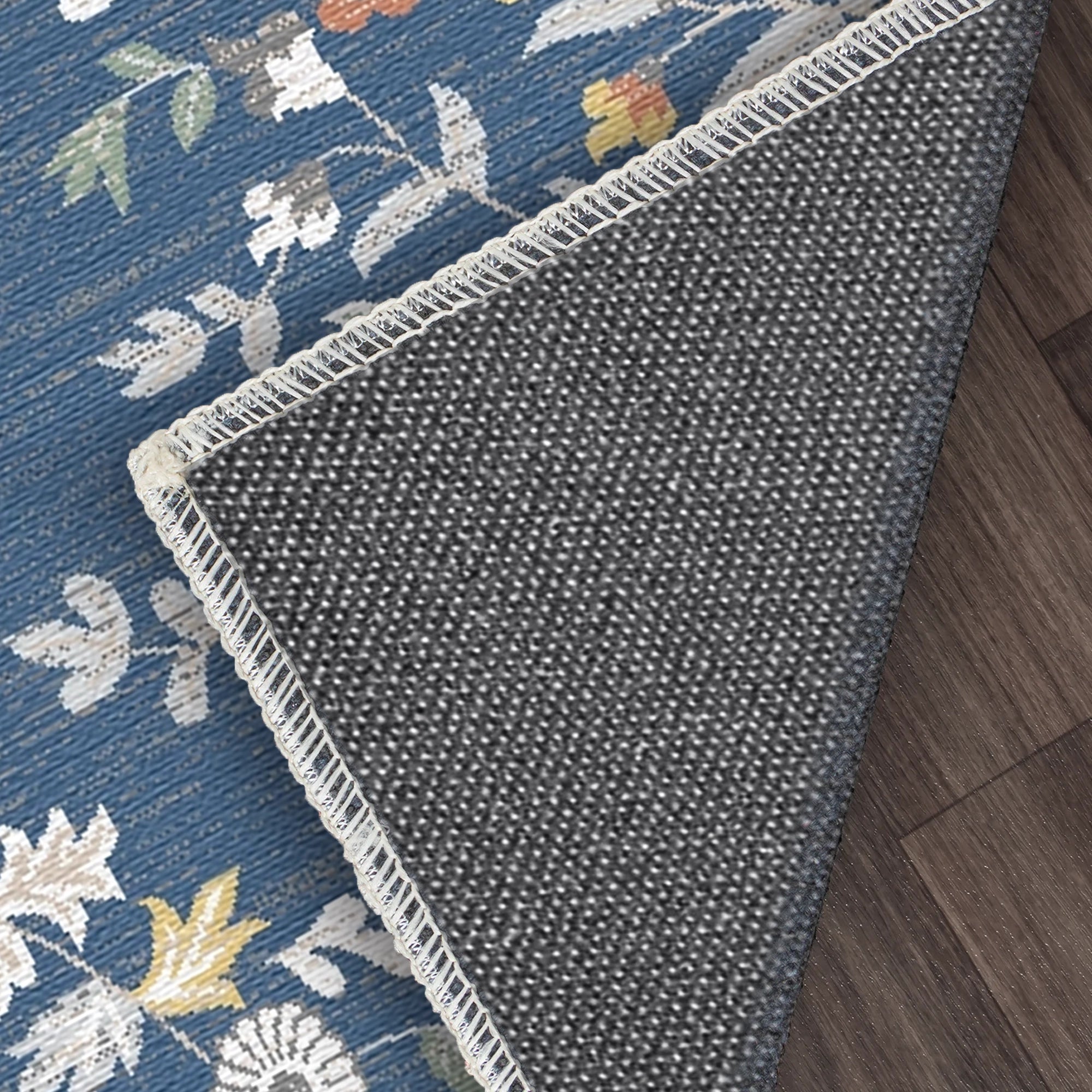 Tappeto Medaglione Fioritura Zaffiro