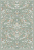 Sage Garden Floral Medallion Rug 