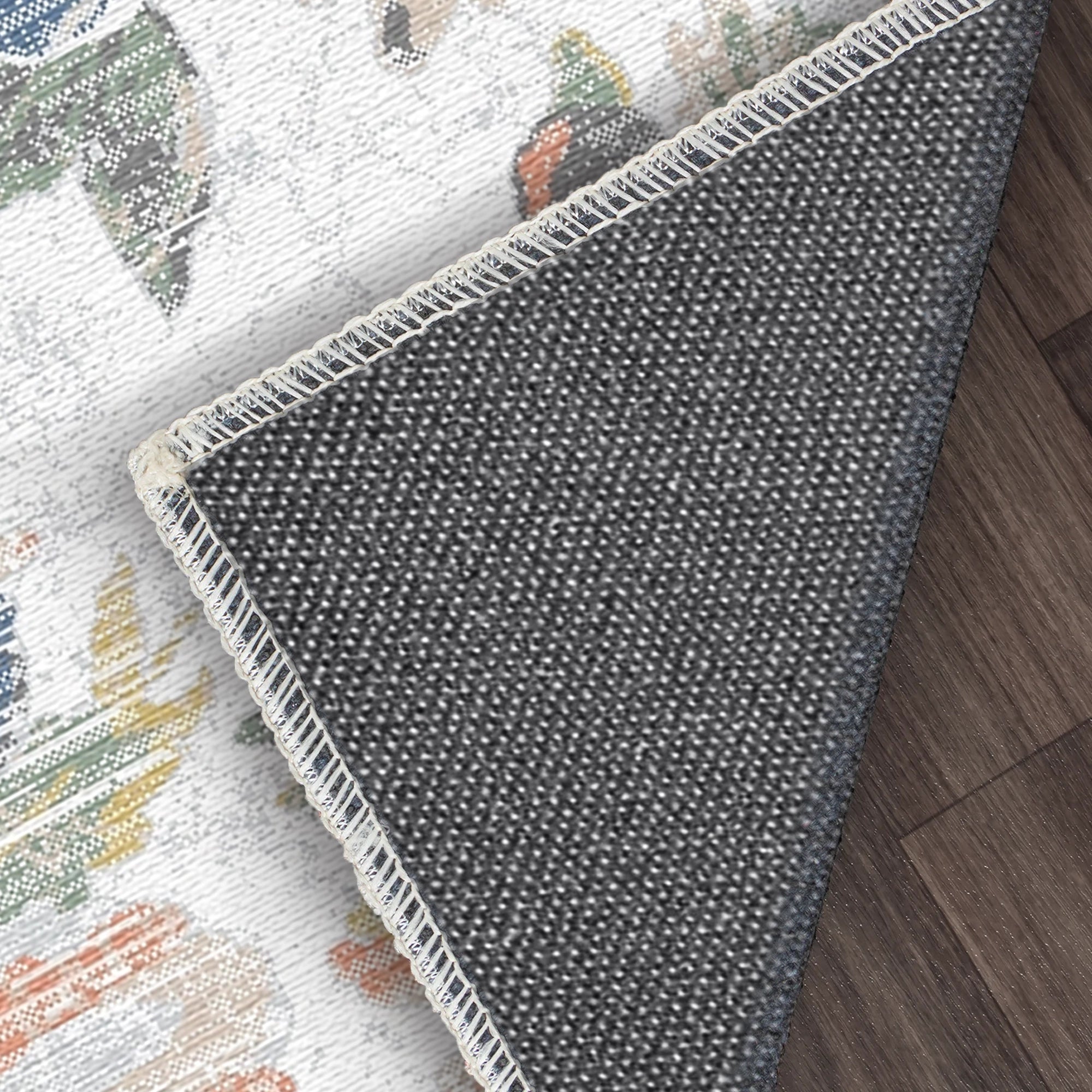 Vintage Painterly Floral Rug